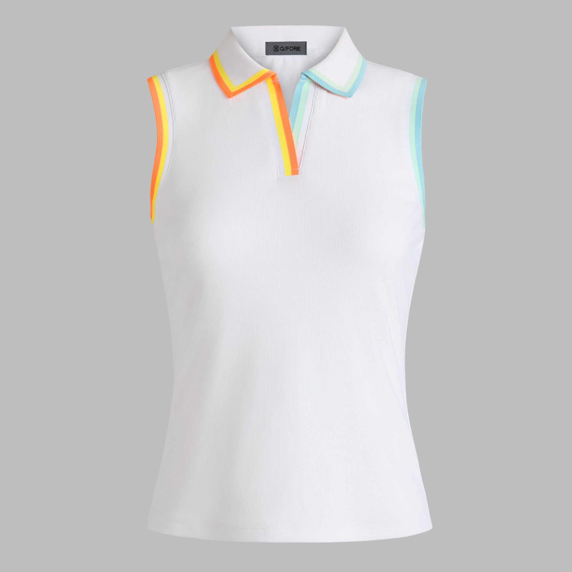 JOHNNY COLLAR RIBBED TECH SLEEVELESS POLO | G/FORE On sale