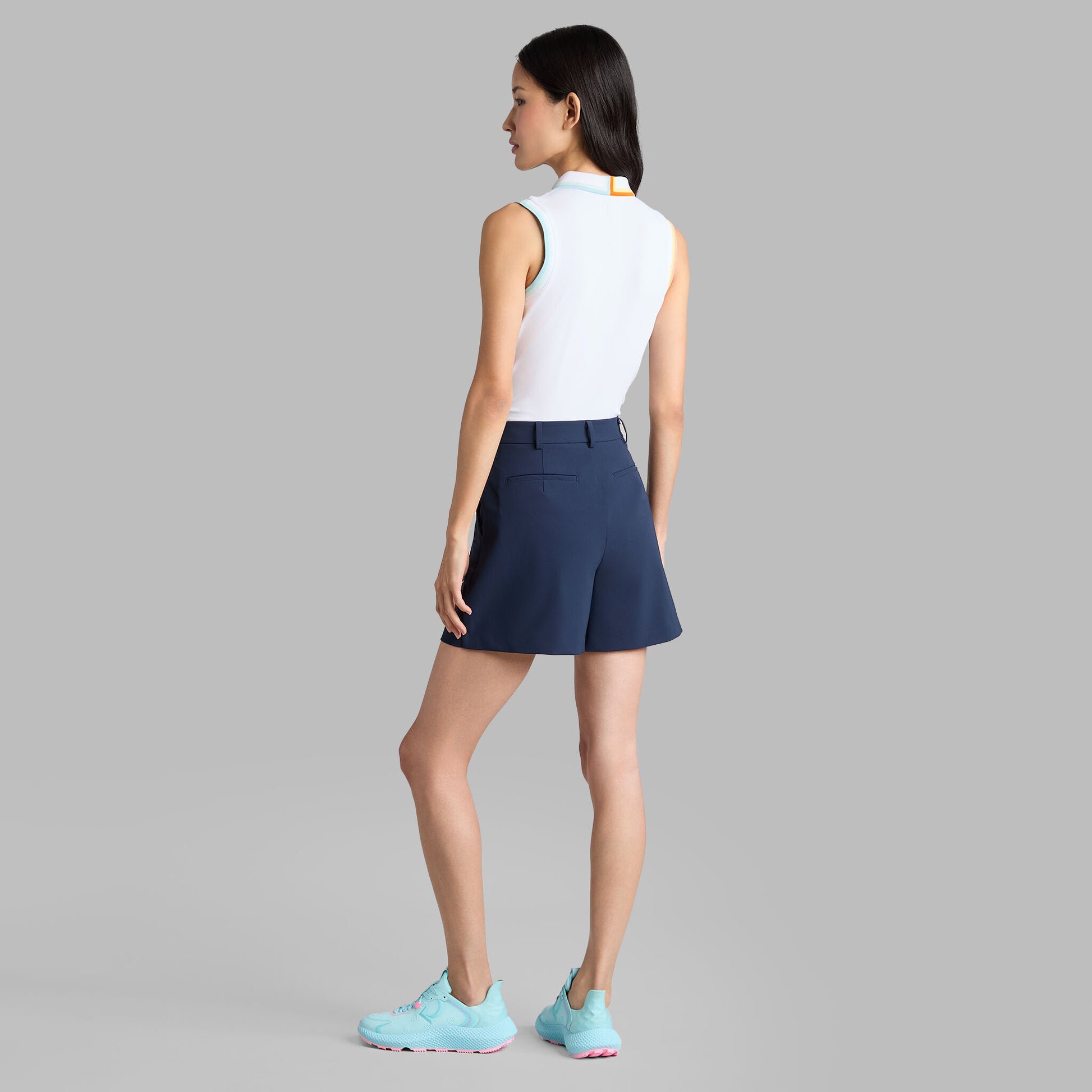 JOHNNY COLLAR RIBBED TECH SLEEVELESS POLO | G/FORE On sale