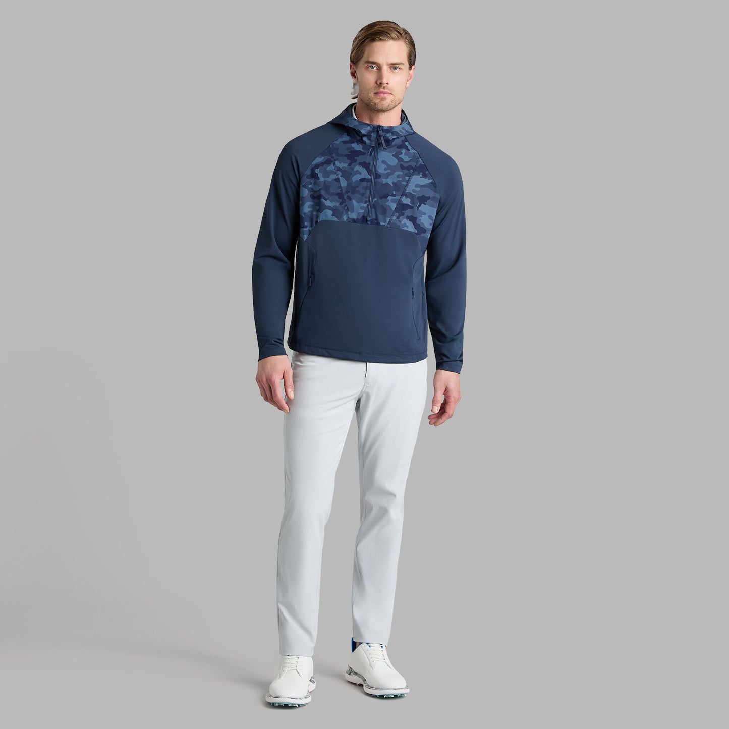 HYBRID 1/4 ZIP HOODED PULLOVER | G/FORE sale