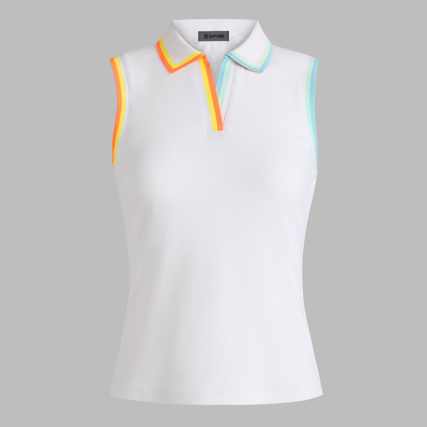 JOHNNY COLLAR RIBBED TECH SLEEVELESS POLO | G/FORE On sale
