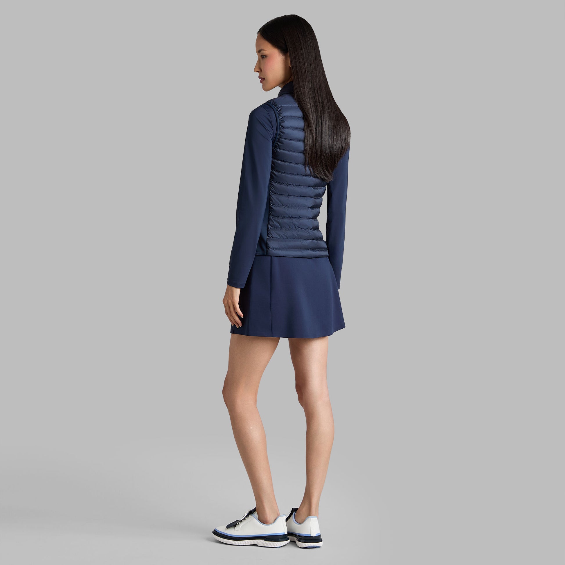 V-DOWN QUILTED STRETCH TECH INTERLOCK VEST | G/FORE New