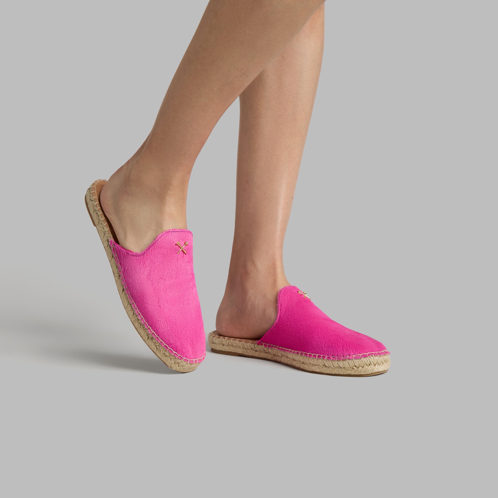 METAL TEES PONY HAIR ESPADRILLE | G/FORE On sale