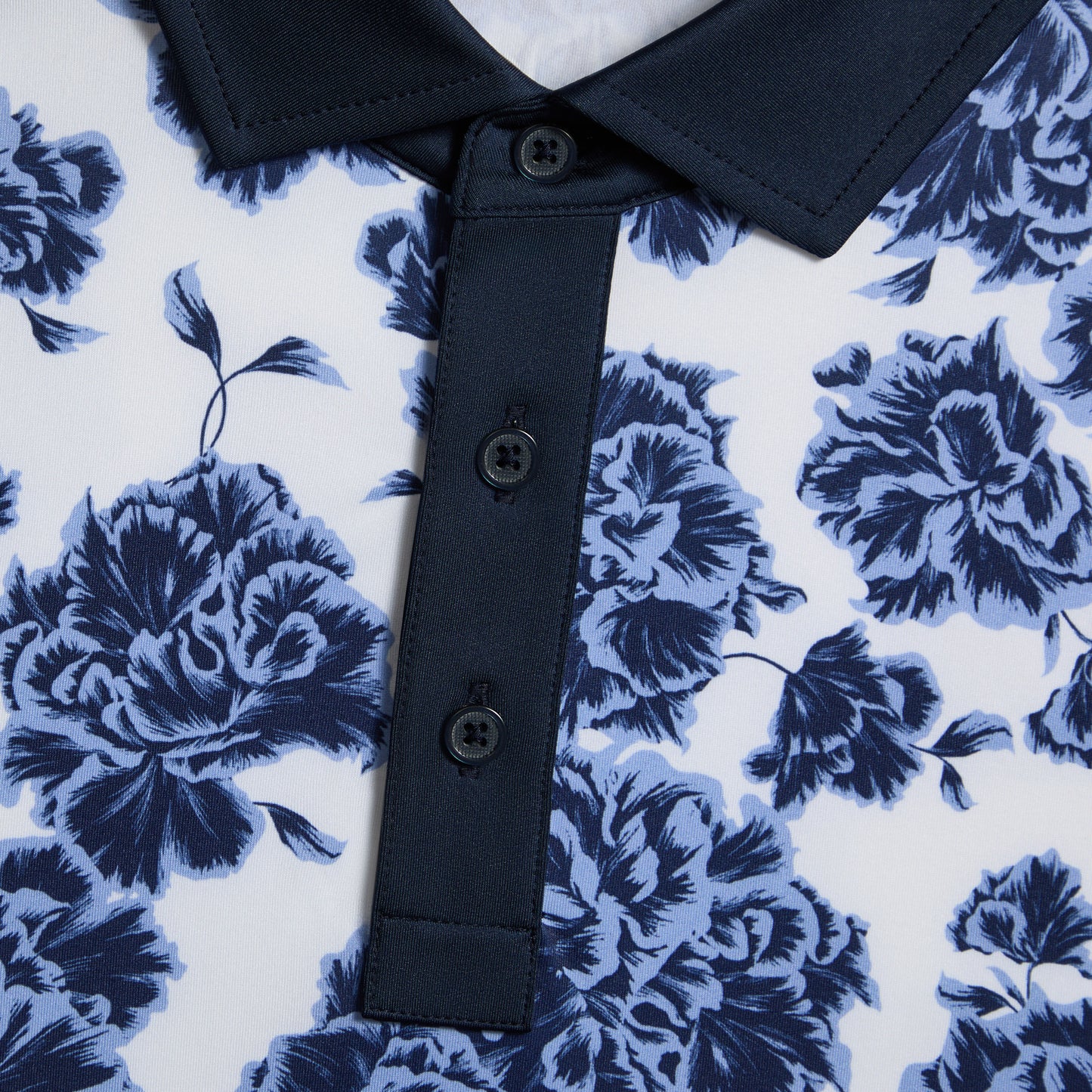 STAMPED FLORAL TECH JERSEY POLO | G/FORE Online