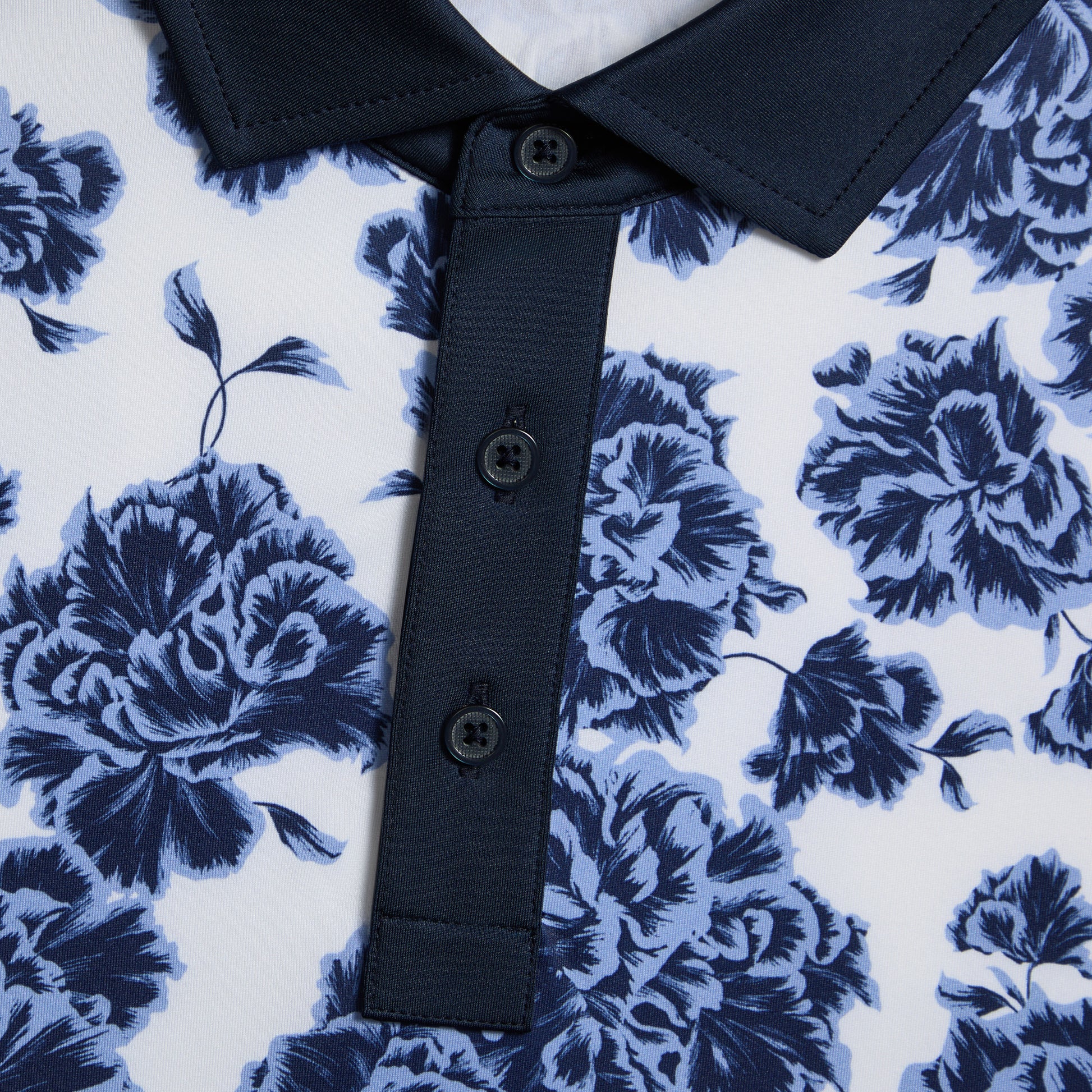 STAMPED FLORAL TECH JERSEY POLO | G/FORE Online