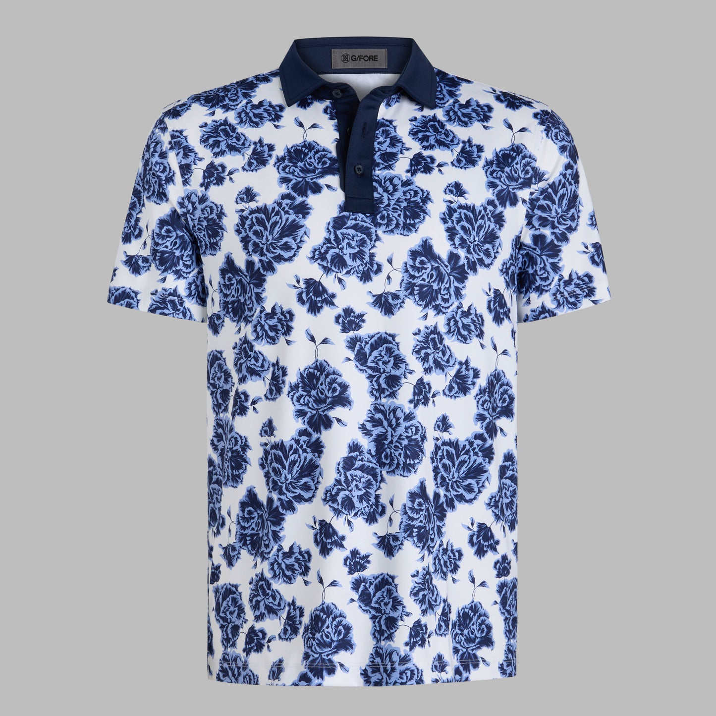 STAMPED FLORAL TECH JERSEY POLO | G/FORE Online