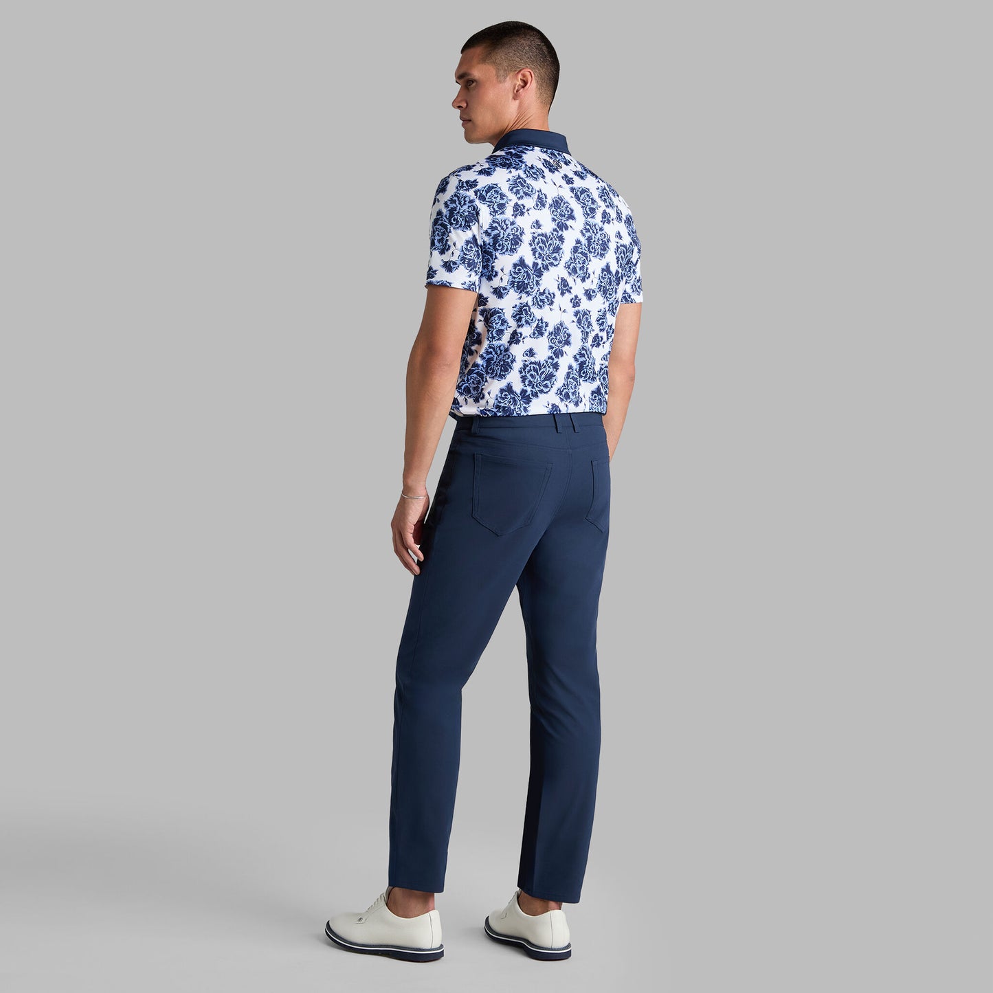 STAMPED FLORAL TECH JERSEY POLO | G/FORE Online