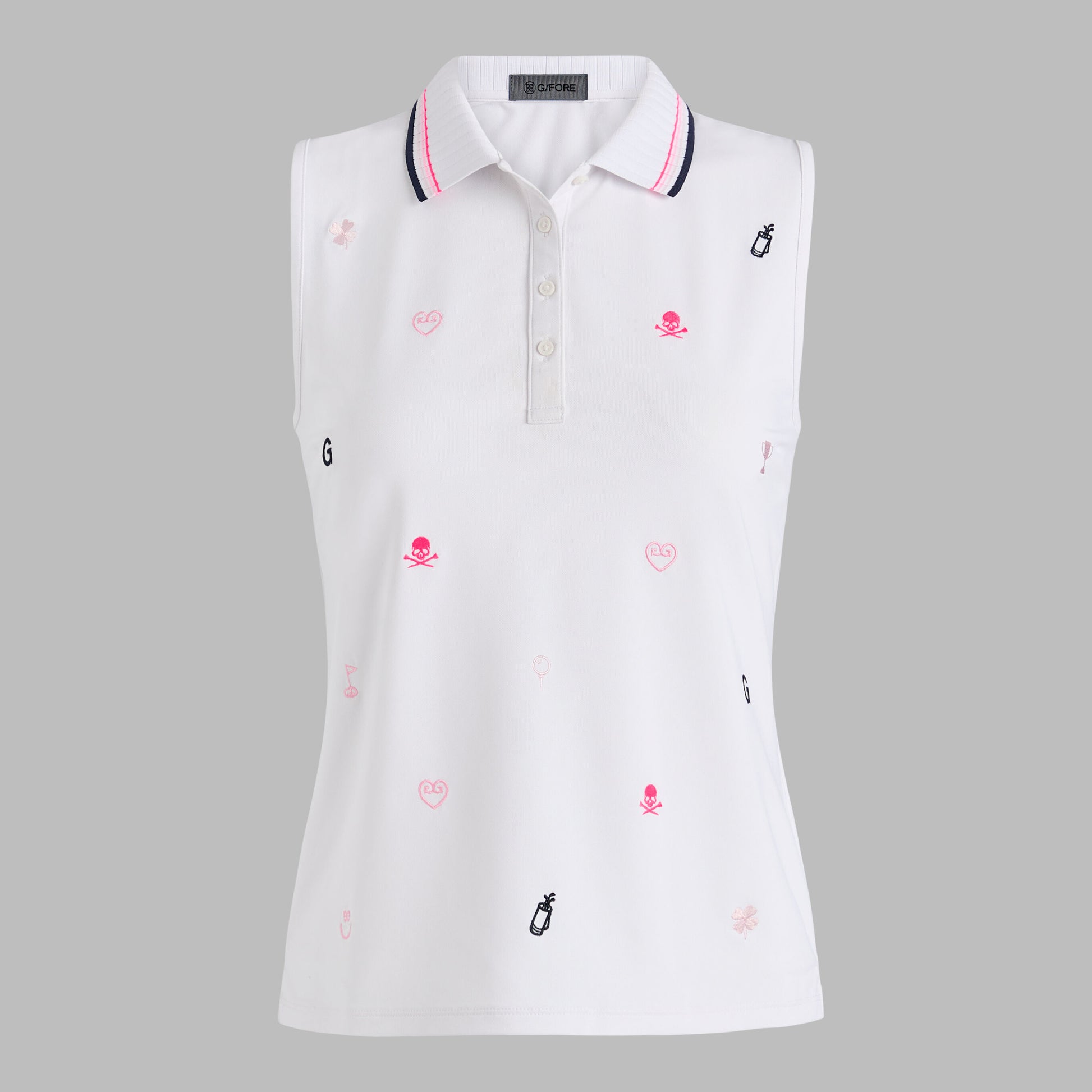 EMBROIDERED TECH PIQUÉ SLEEVELESS PERFORMANCE POLO | G/FORE Outlet