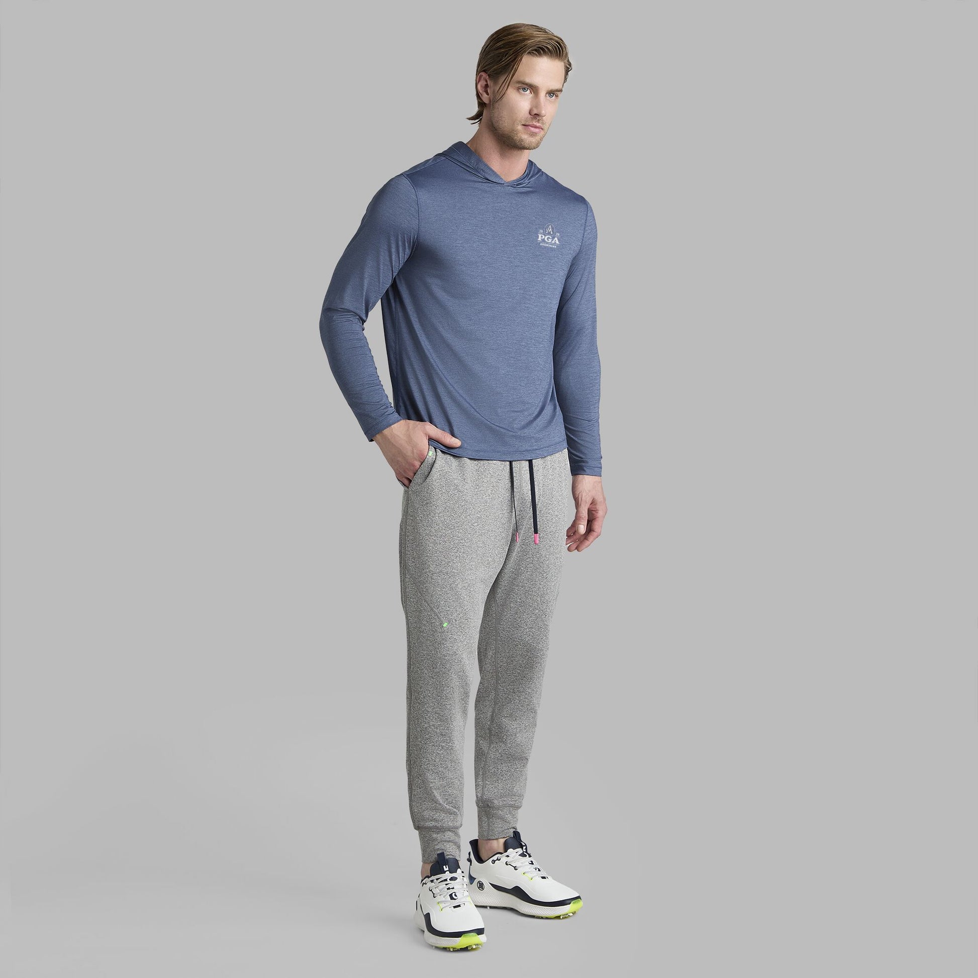 2026 PGA MÉLANGE ICE NYLON HOODIE |PULLOVERS & QUARTER-ZIPS |G/FORE | G/FORE Outlet