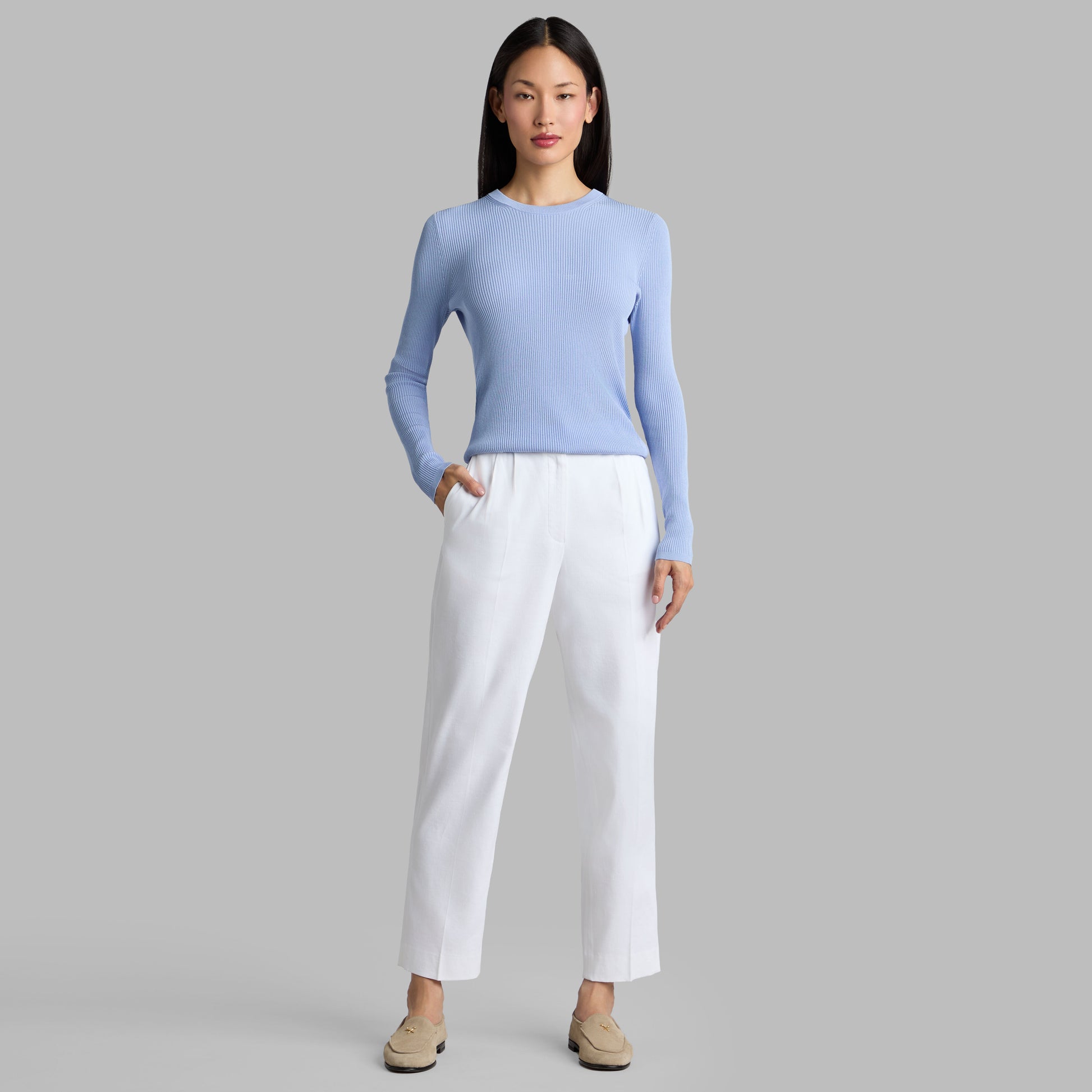 LTD RELEASE LINEN CROPPED PLEATED TROUSER | G/FORE Discount