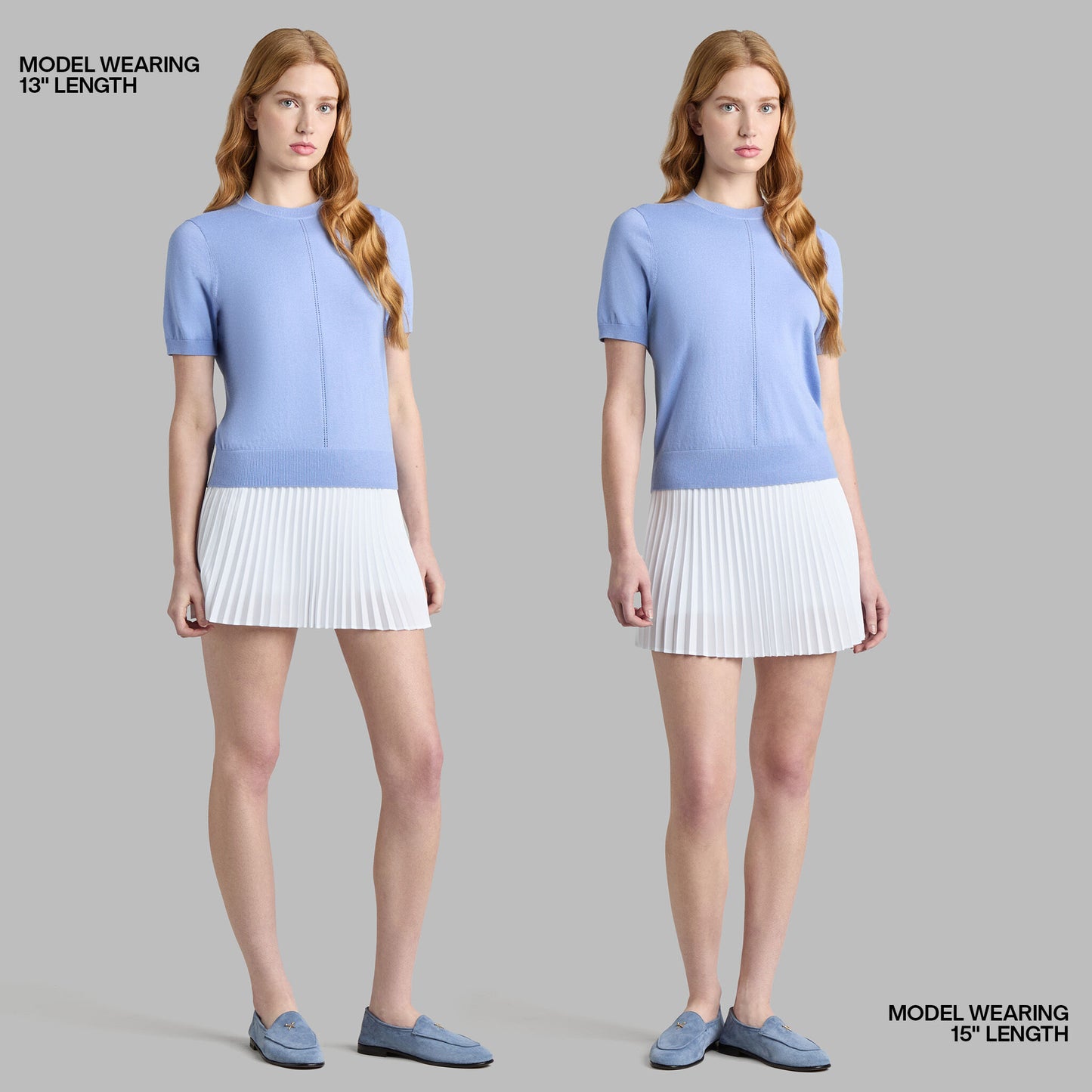 MICROPLEAT STRETCH WOVEN HIGHWAISTED SKORT | G/FORE New