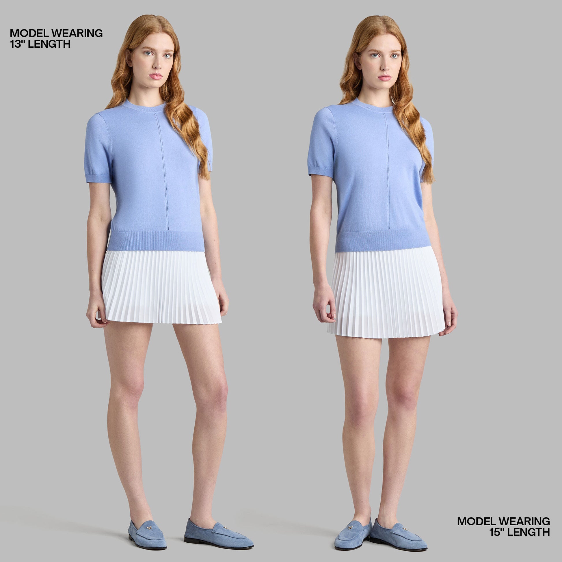 MICROPLEAT STRETCH WOVEN HIGHWAISTED SKORT | G/FORE New