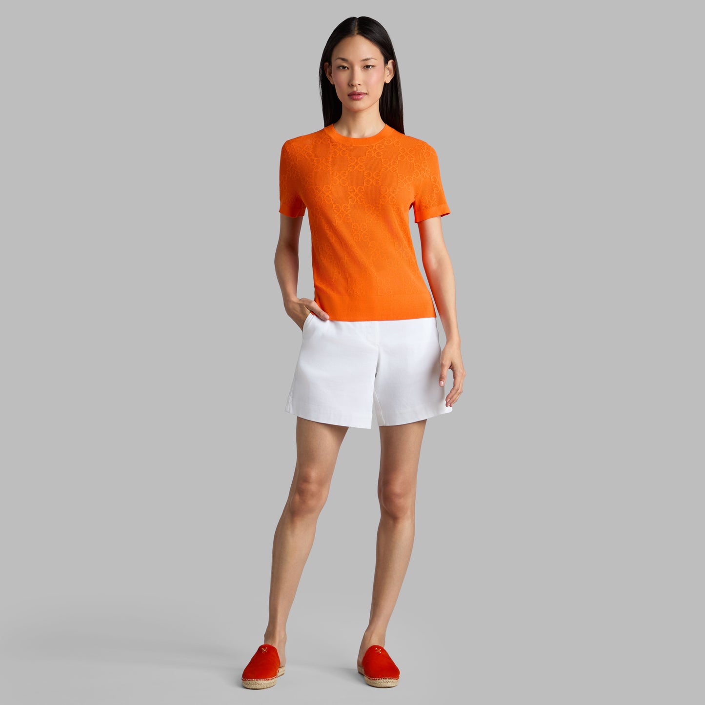 POINTELLE G SHORT SLEEVE SWEATER | G/FORE sale