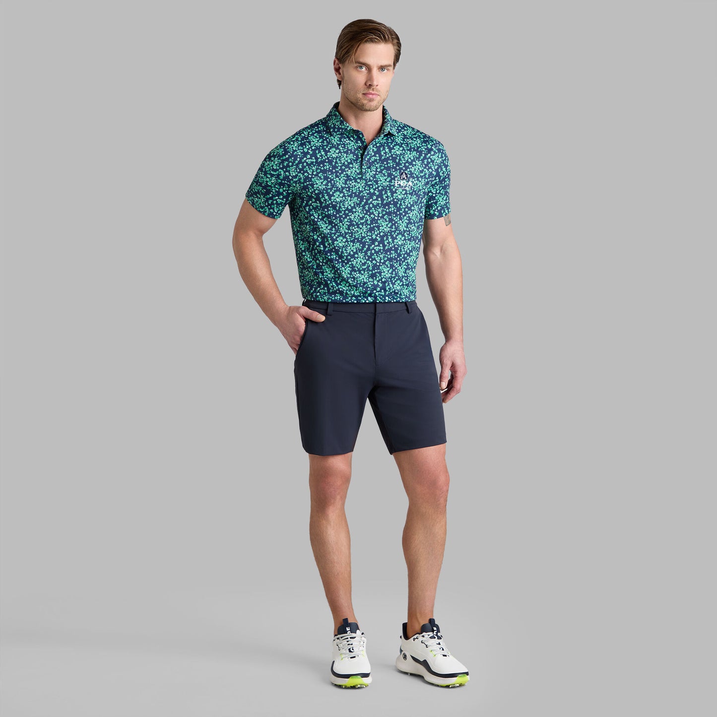2026 PGA SCATTERED DITZY TECH JERSEY POLO | G/FORE New