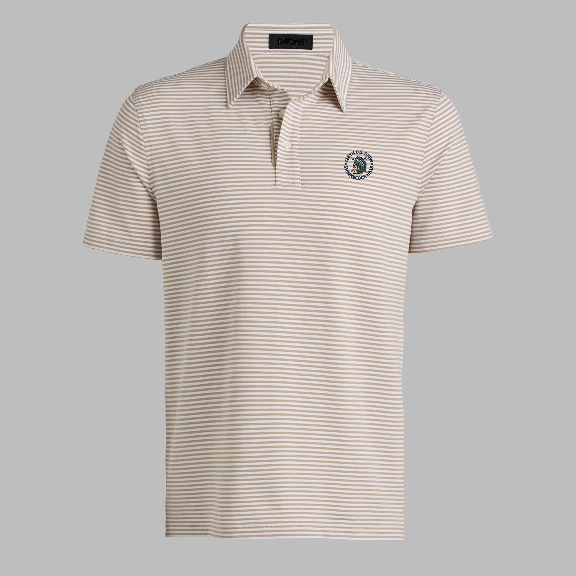 LTD RELEASE 2026 U.S. OPEN ALL PLAY STRIPE STRETCH KNIT POLO | G/FORE On sale