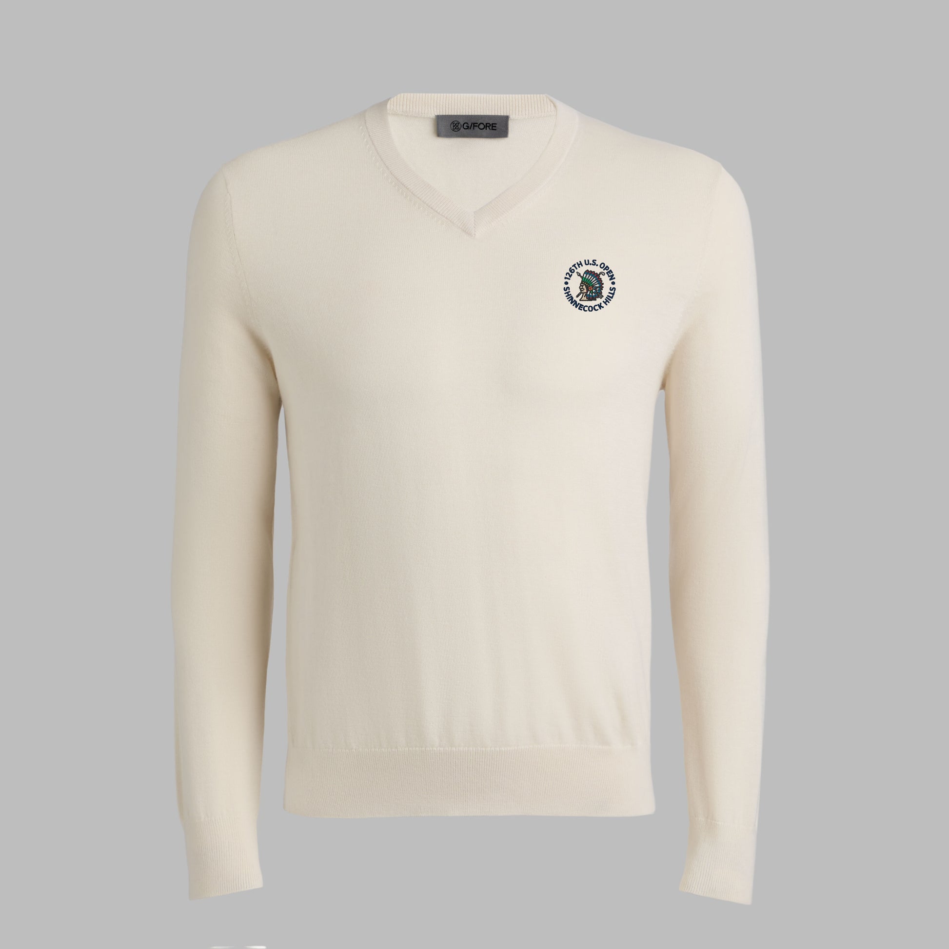 LTD RELEASE 2026 U.S. OPEN G SCRIBE VERSE V NECK CASHMERE SWEATER | G/FORE Near me