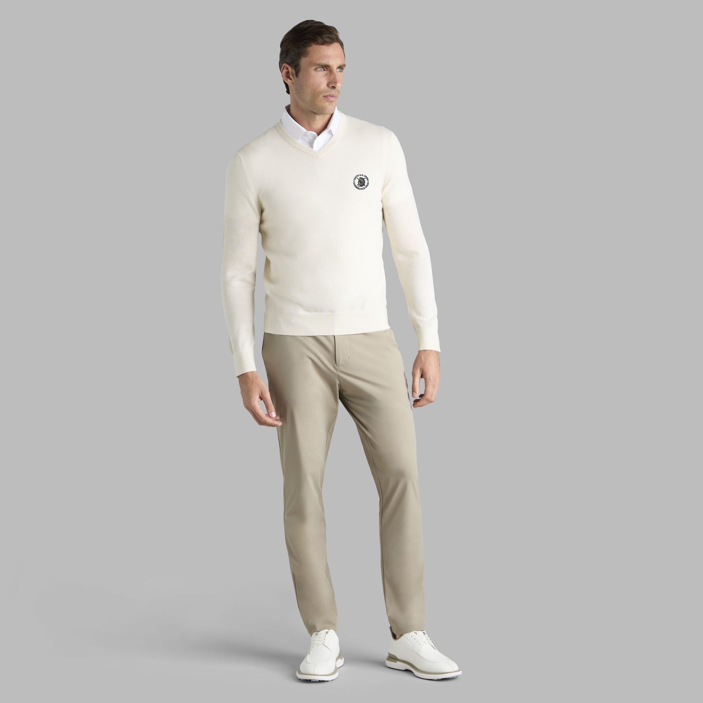 LTD RELEASE 2026 U.S. OPEN G SCRIBE VERSE V NECK CASHMERE SWEATER | G/FORE Near me
