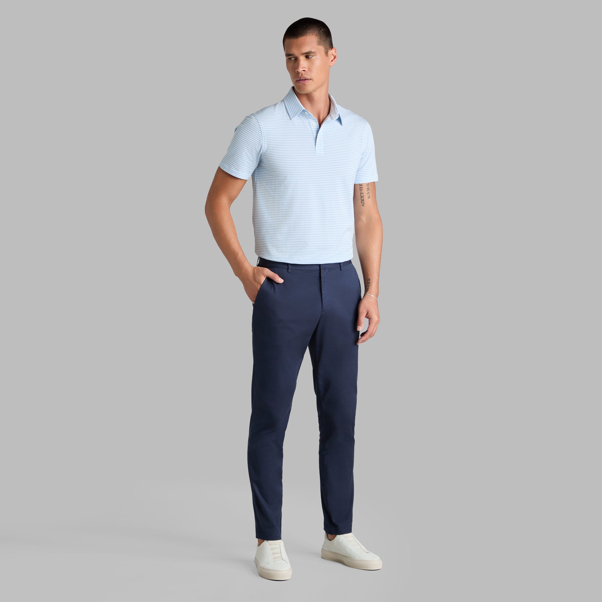 ALL PLAY STRIPE STRETCH KNIT POLO | G/FORE Online