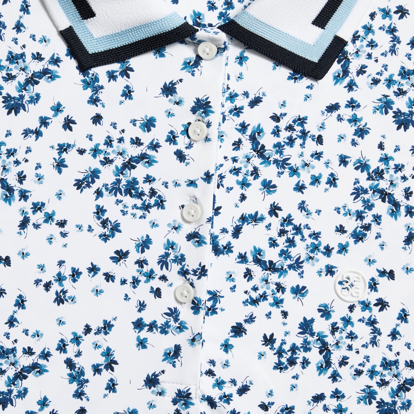 SCATTERED DITZY SILKY TECH NYLON LONG SLEEVE POLO | G/FORE sale