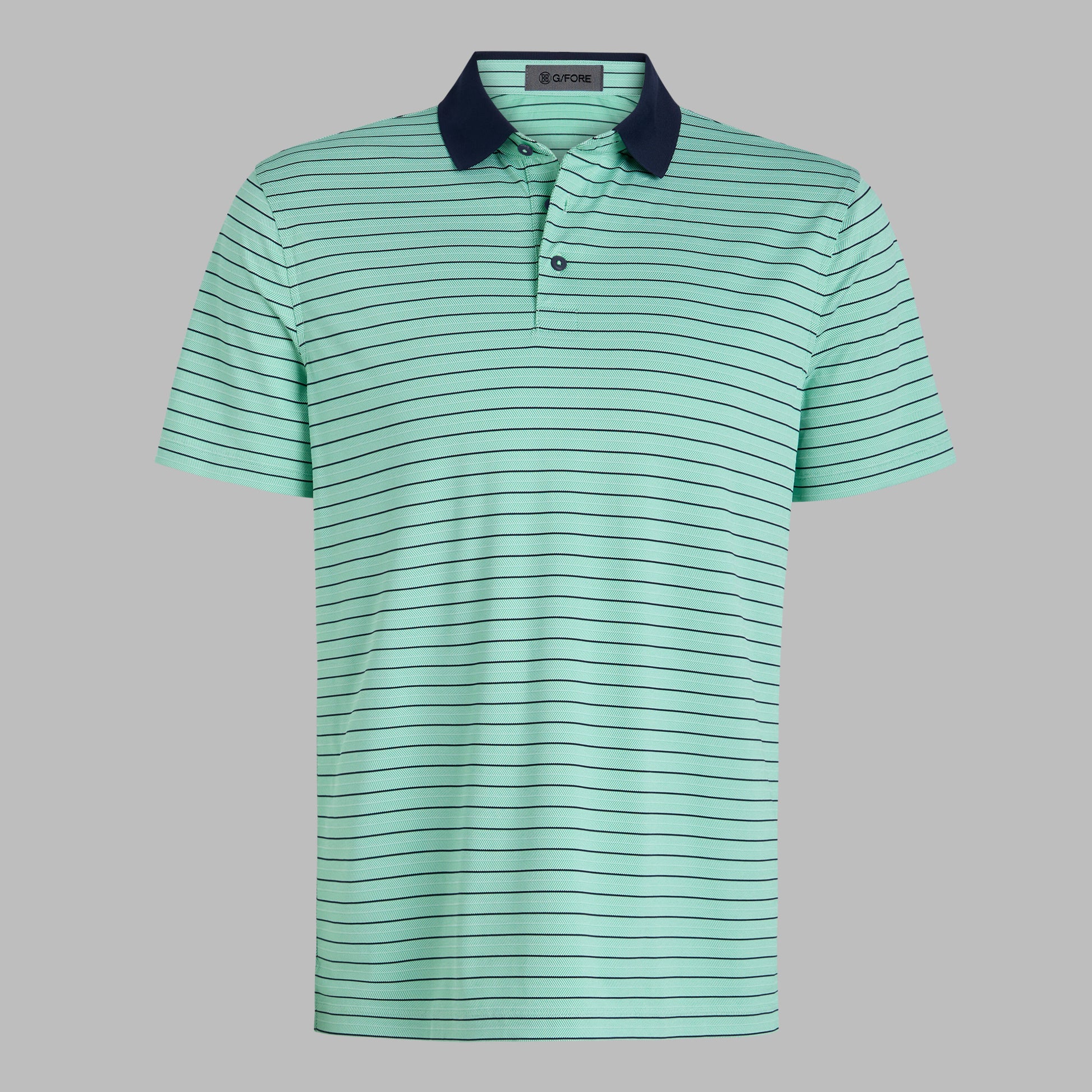 HERRINGBONE STRIPE TECH JERSEY POLO | G/FORE Discount