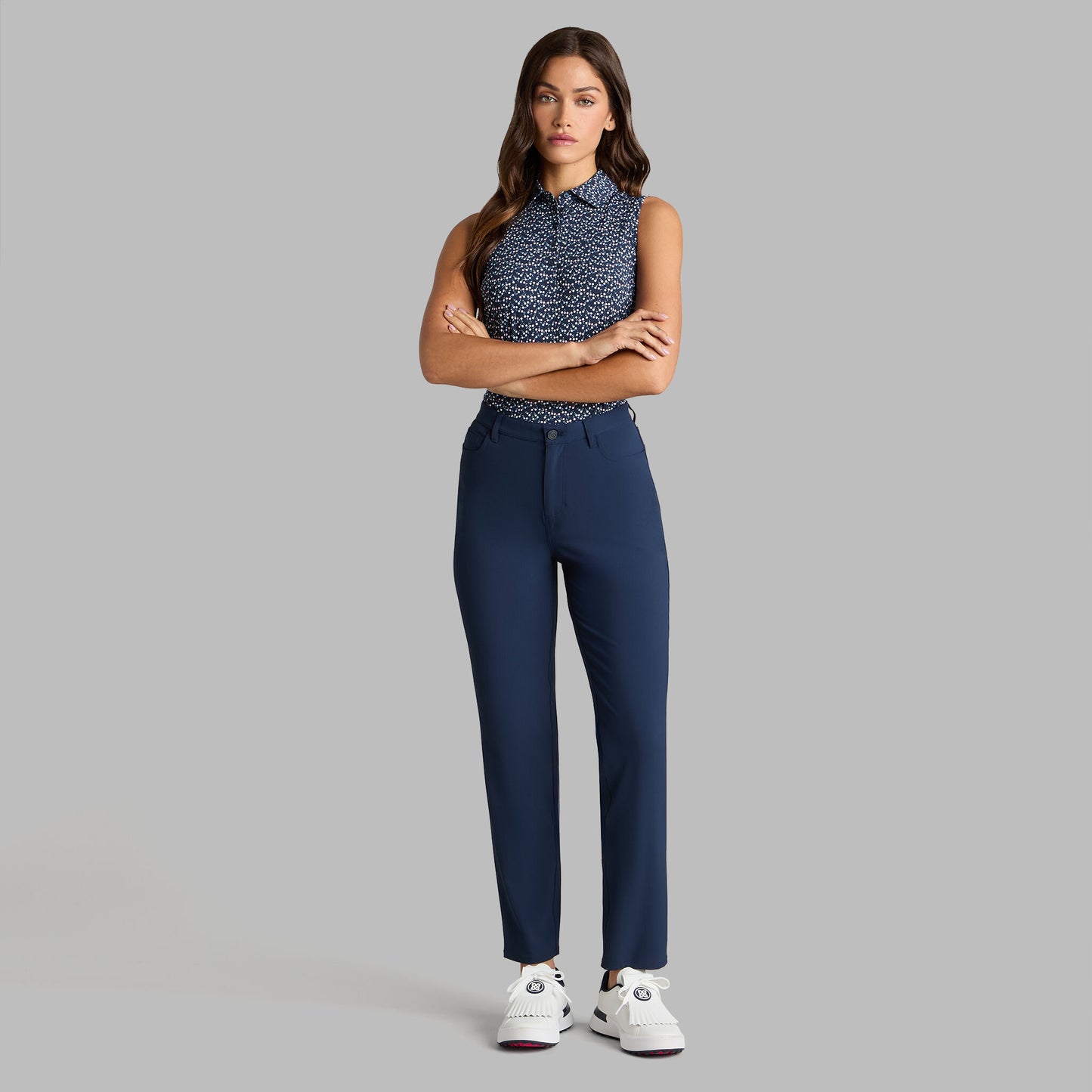 AYE POPPY SILKY TECH NYLON SLEEVELESS POLO | G/FORE