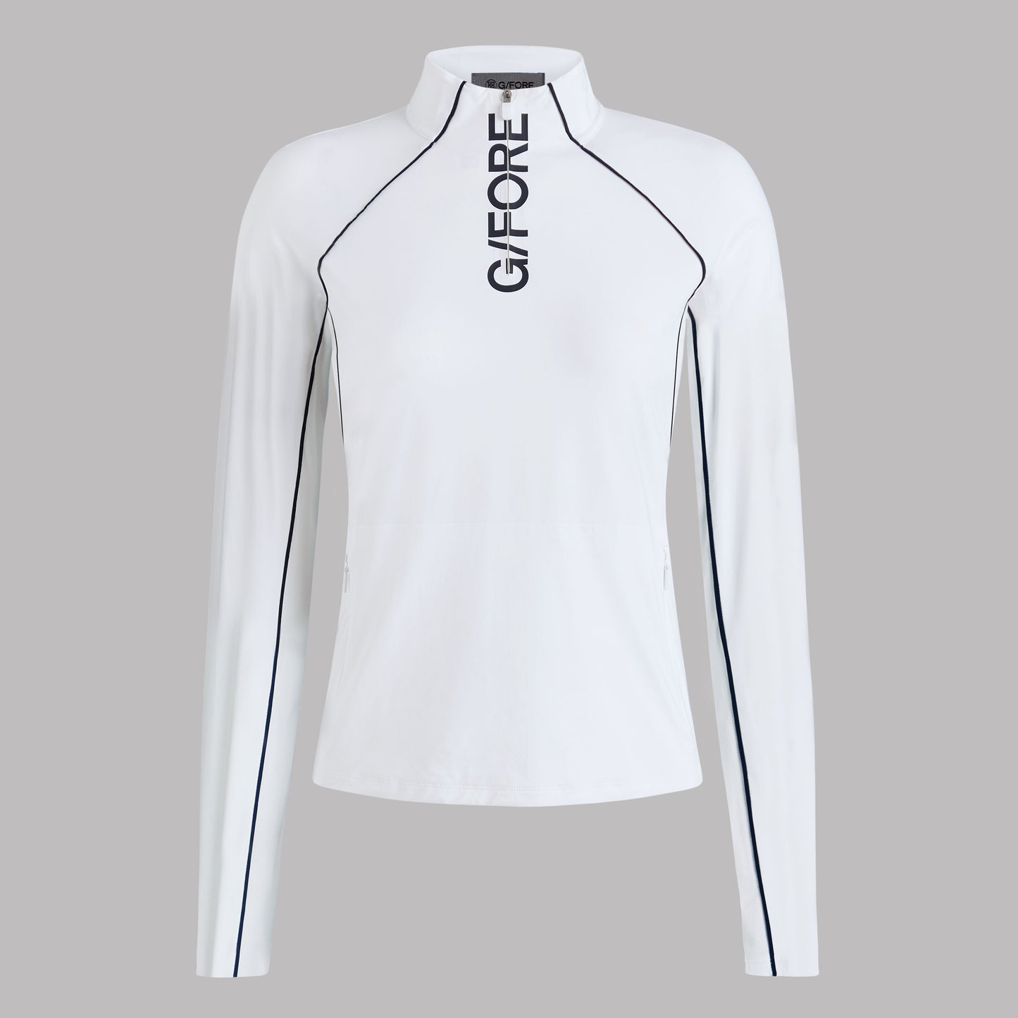 CONTRAST MESH SILKY TECH NYLON 1/4 ZIP PULLOVER | G/FORE Outlet