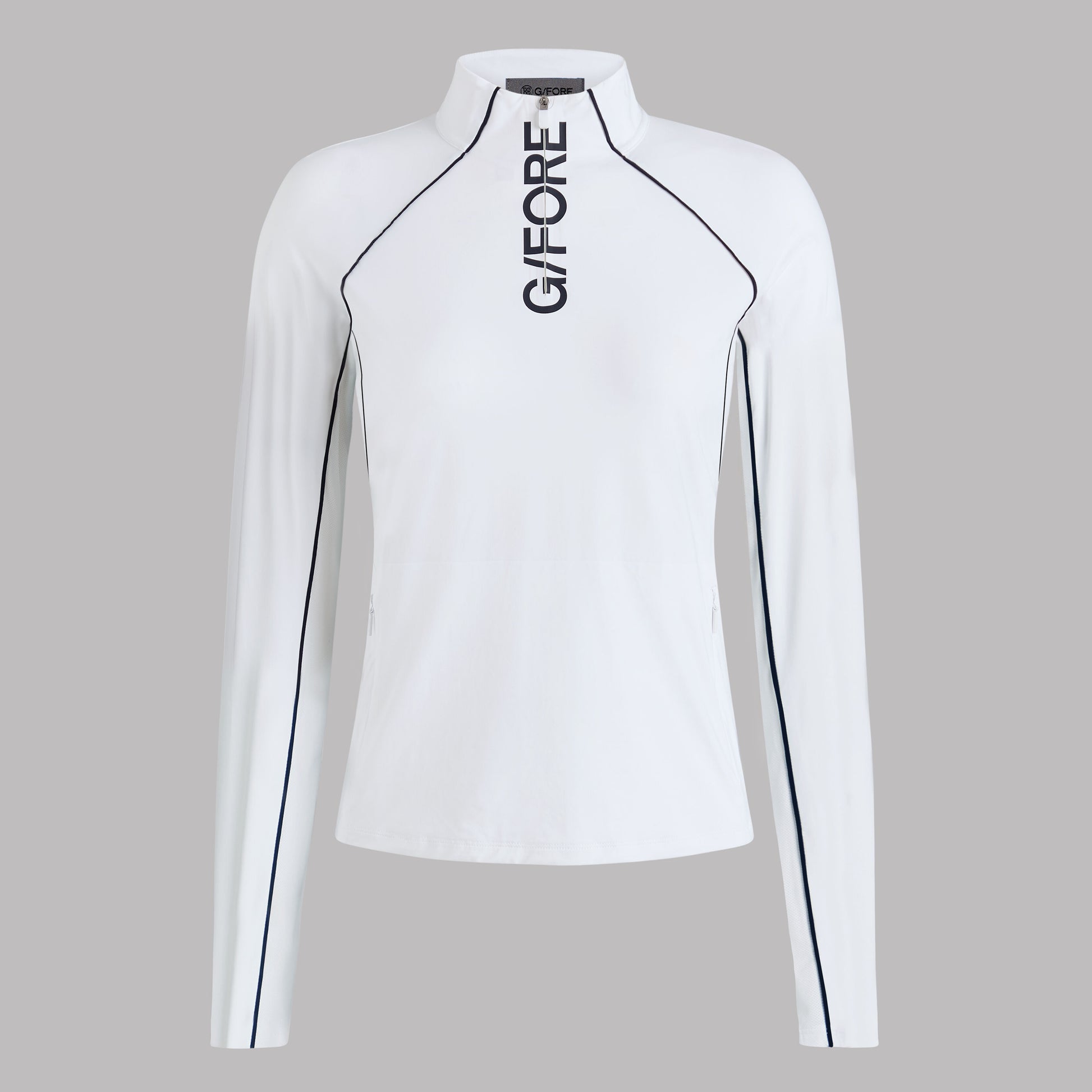 CONTRAST MESH SILKY TECH NYLON 1/4 ZIP PULLOVER | G/FORE Outlet