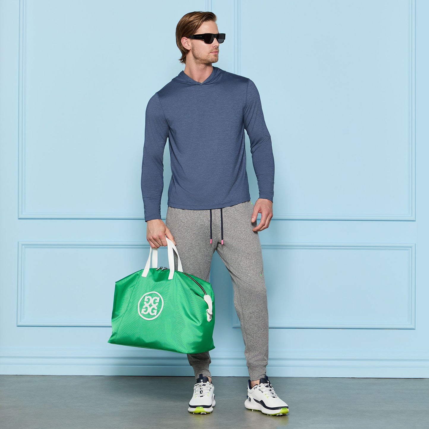 MÉLANGE ICE NYLON HOODIE |PULLOVERS & QUARTER-ZIPS |G/FORE | G/FORE US