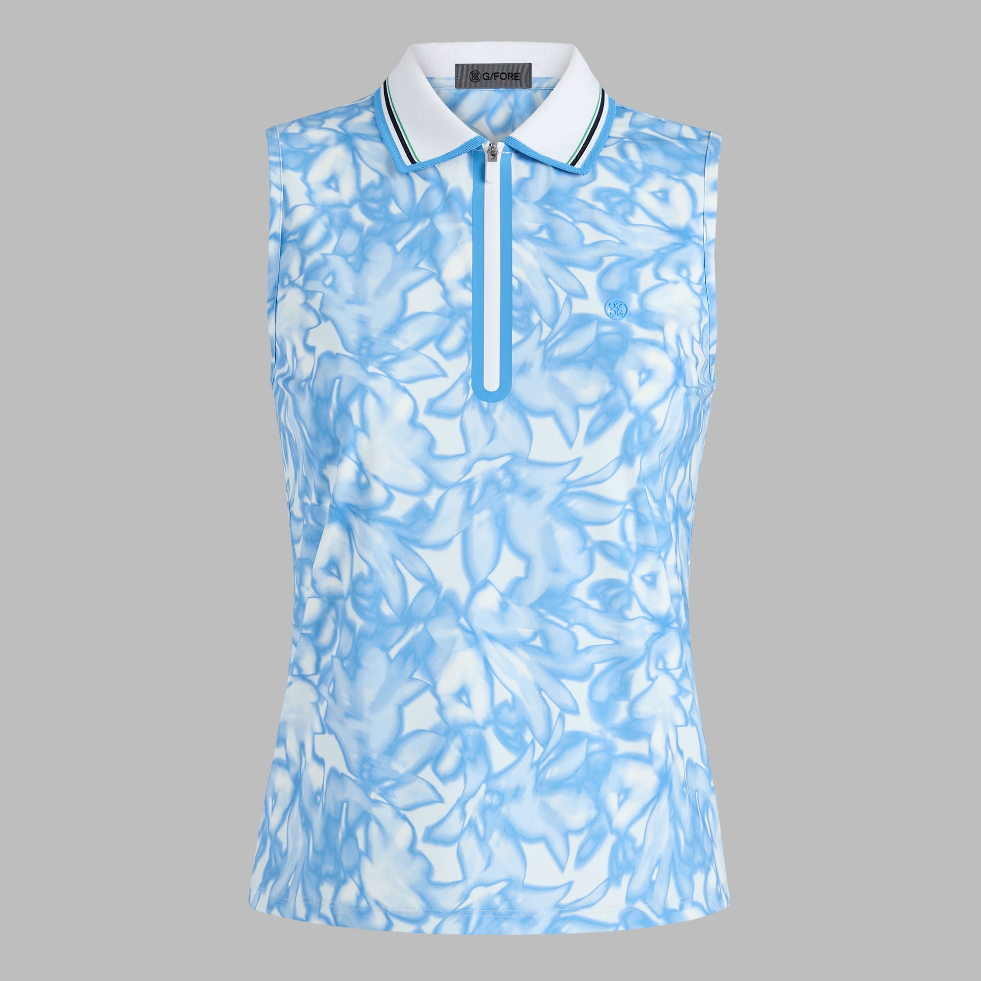 TRIPPY FLORAL SILKY TECH NYLON SLEEVELESS POLO | G/FORE Online