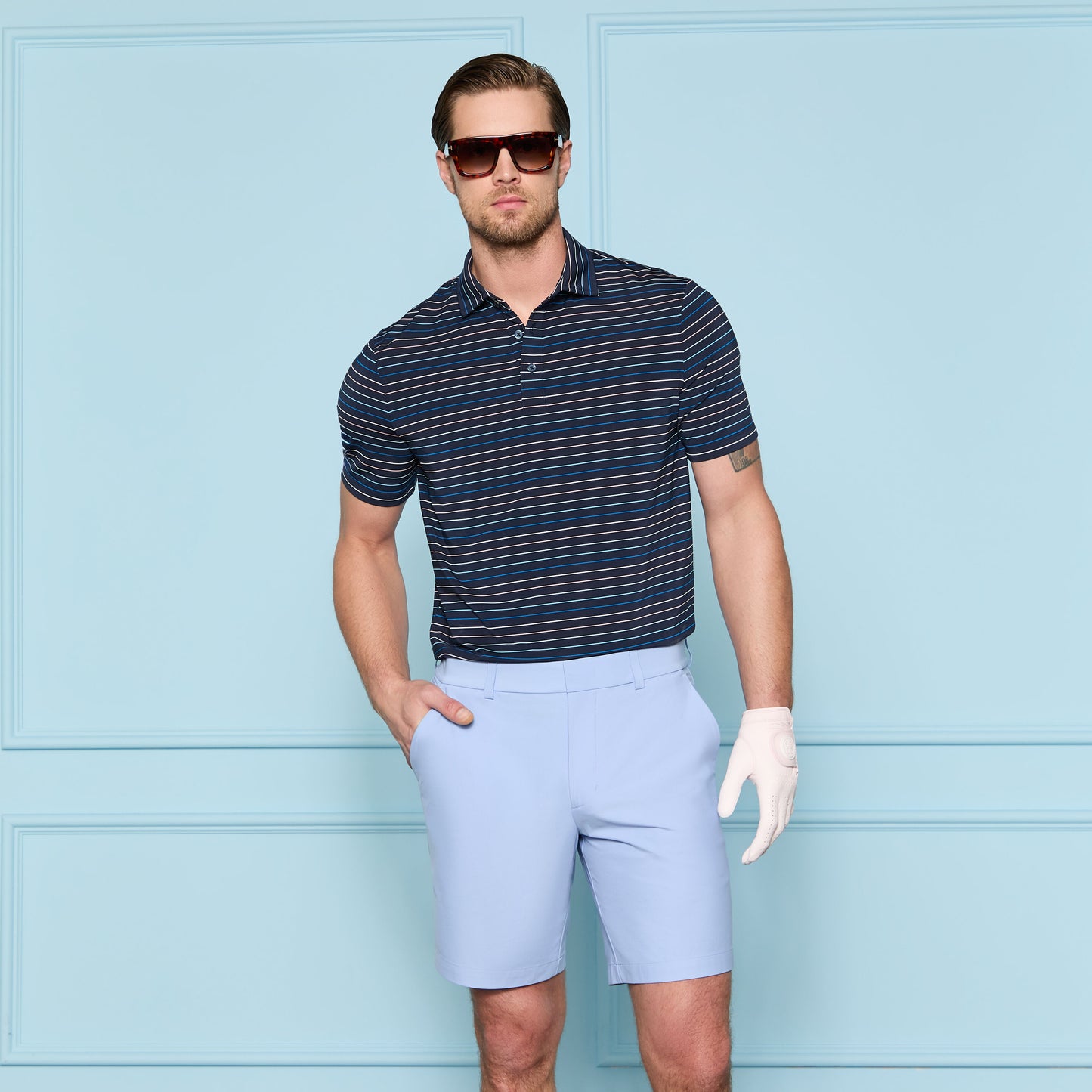 MULTI STRIPE TECH JERSEY POLO | G/FORE Outlet