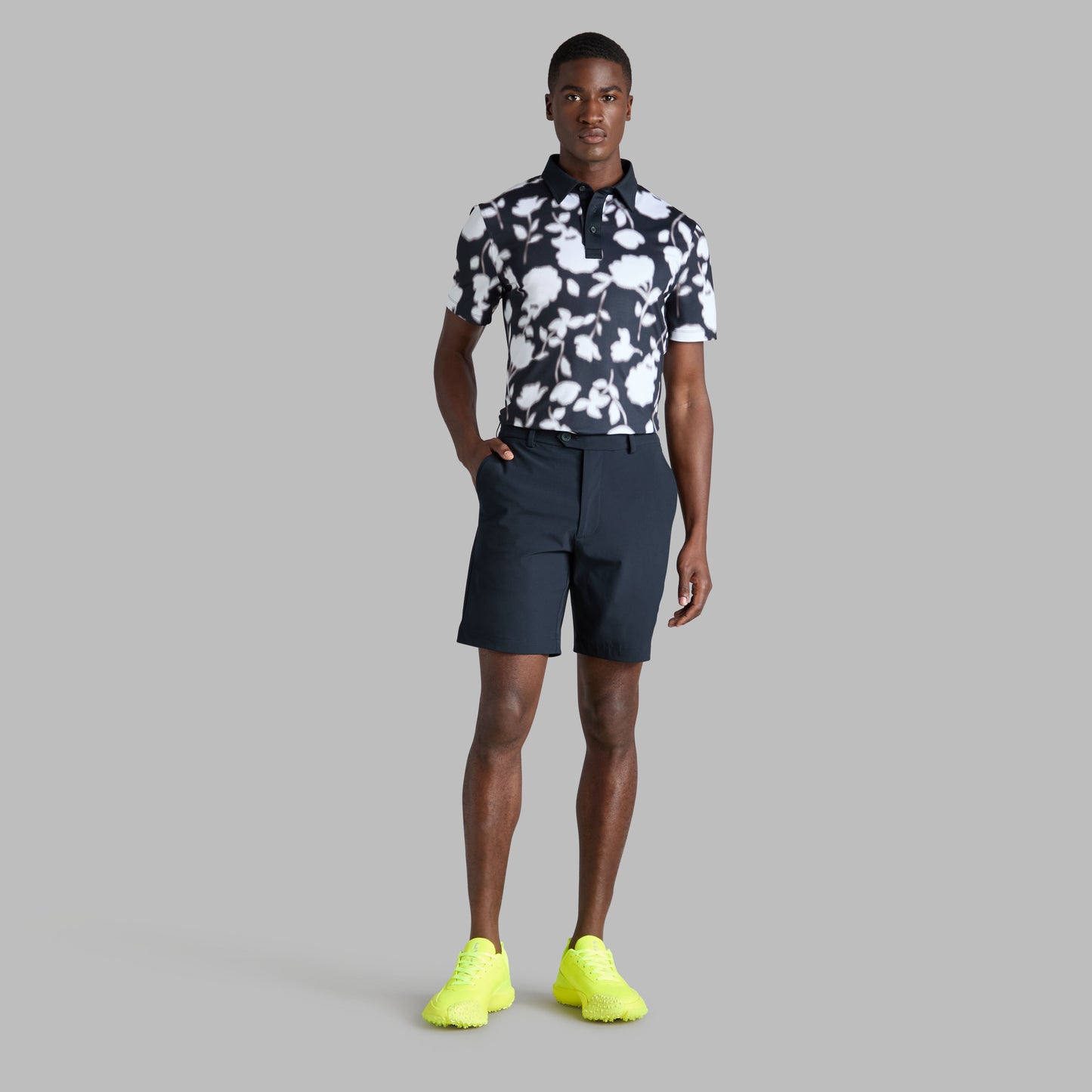 BLUR FLORAL TECH JERSEY POLO | G/FORE US