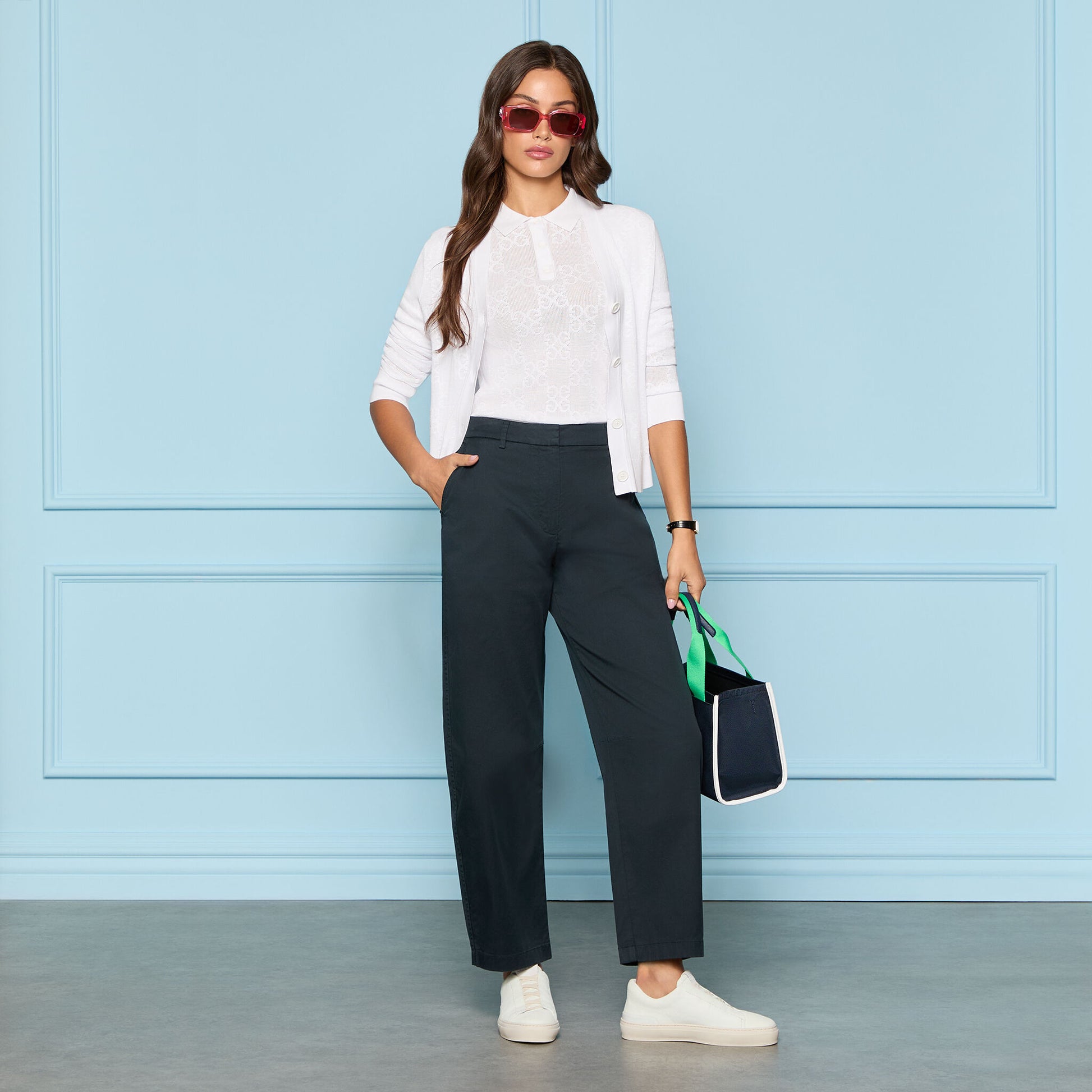 POINTELLE G SWEATER CARDIGAN | G/FORE Discount