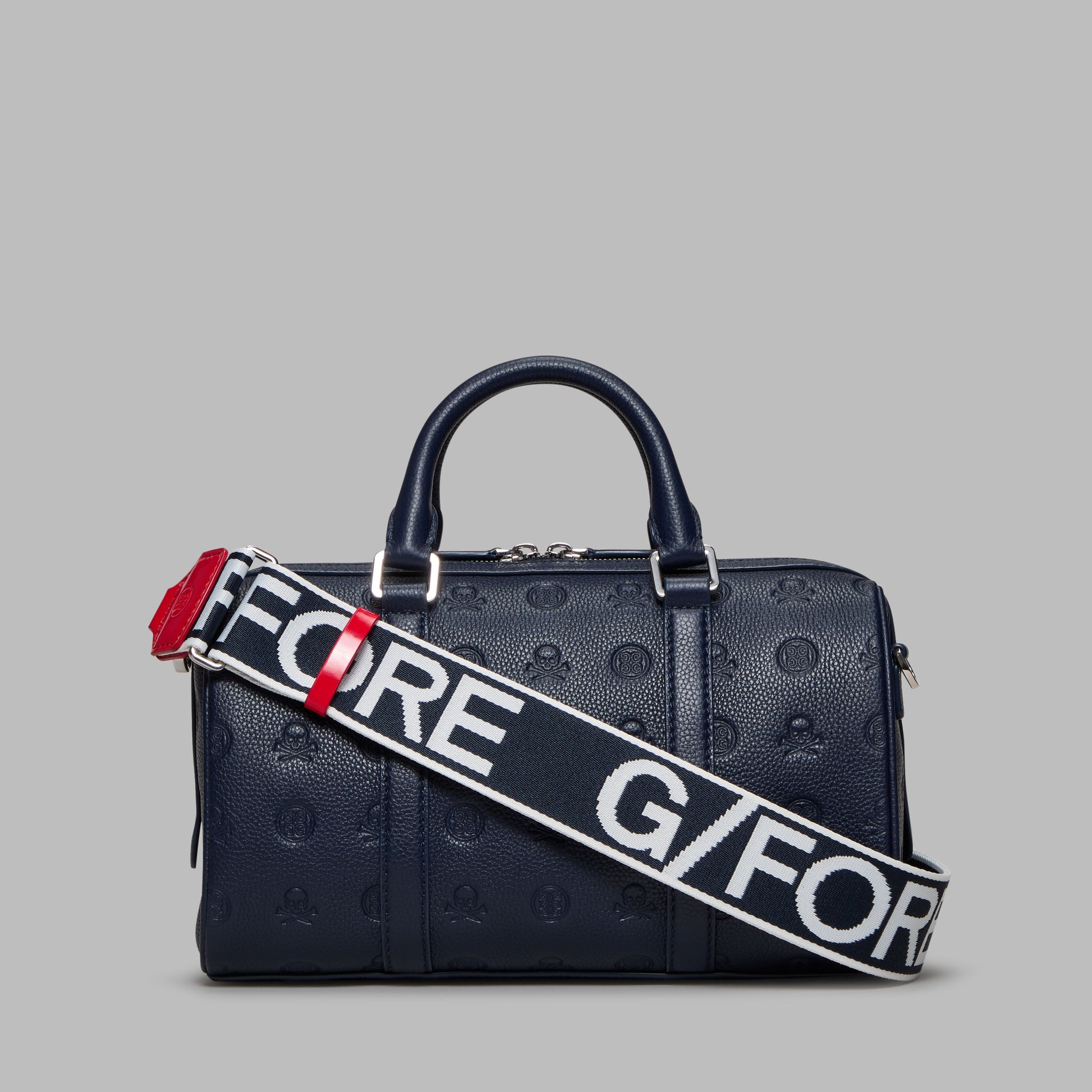 EMBOSSED SKULL & TEES LEATHER MINI DUFFEL CART BAG | G/FORE US