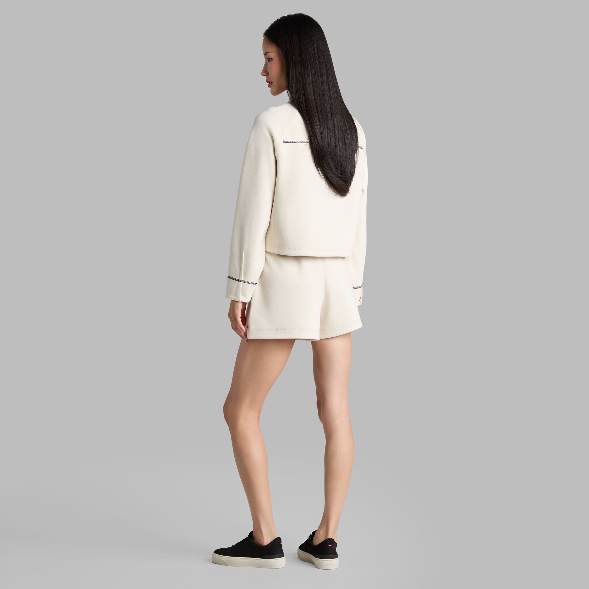COZY DOUBLE KNIT CROPPED COLLARED JACKET | G/FORE Discount
