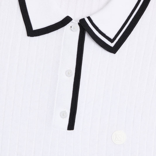 RIBBED KNIT SWEATER POLO | G/FORE