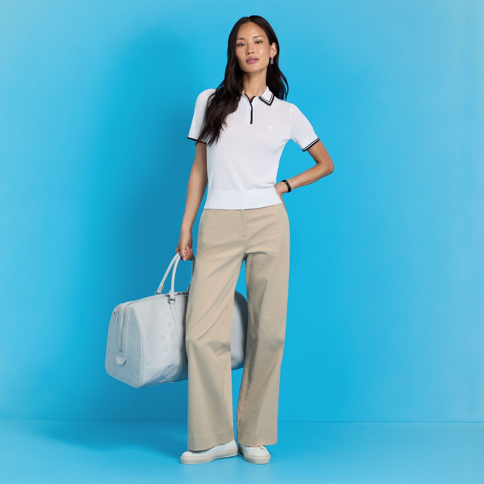 RIBBED KNIT SWEATER POLO | G/FORE