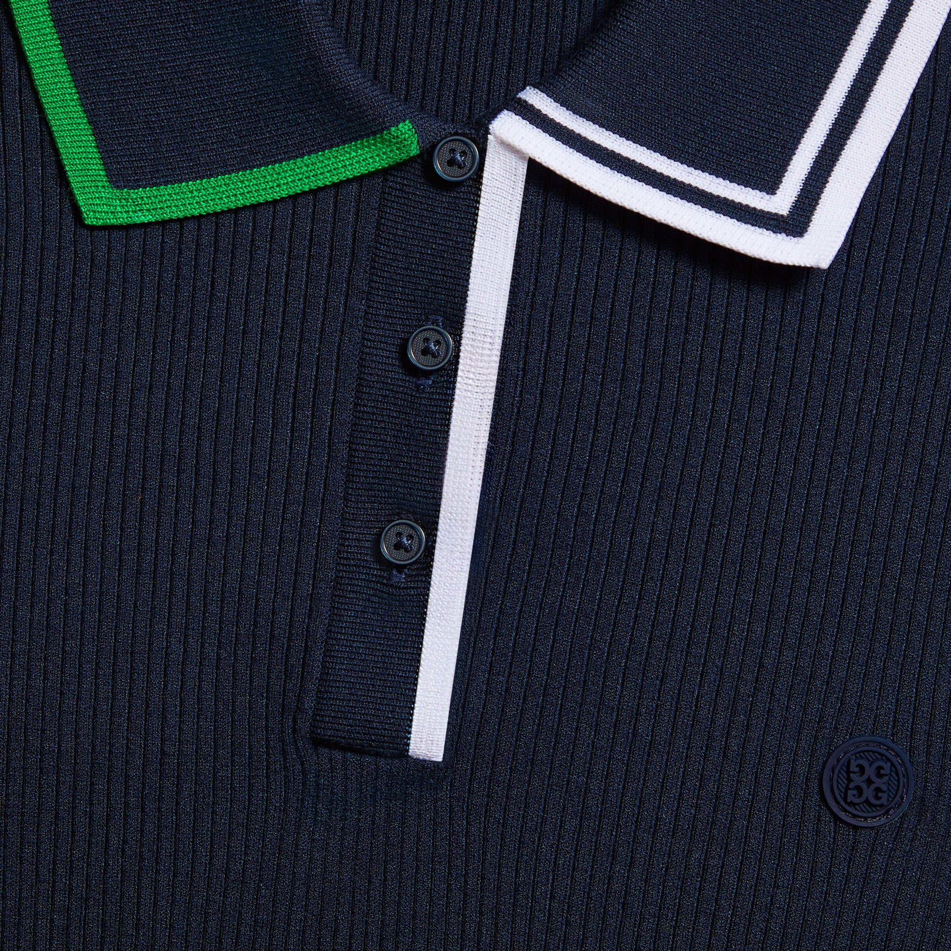 VISCOSE BLEND LONG SLEEVE KNIT POLO | G/FORE Near me