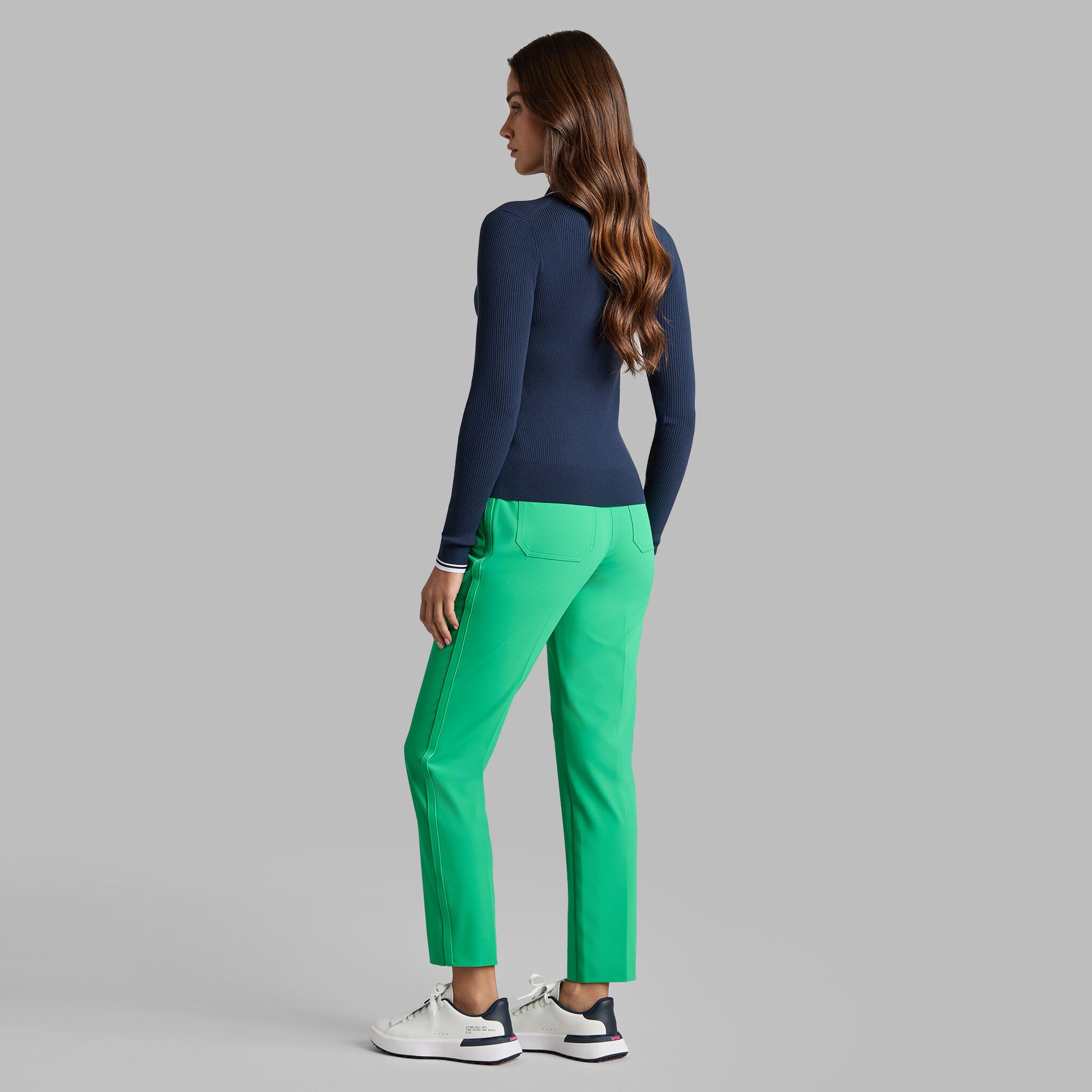 VISCOSE BLEND LONG SLEEVE KNIT POLO | G/FORE Near me