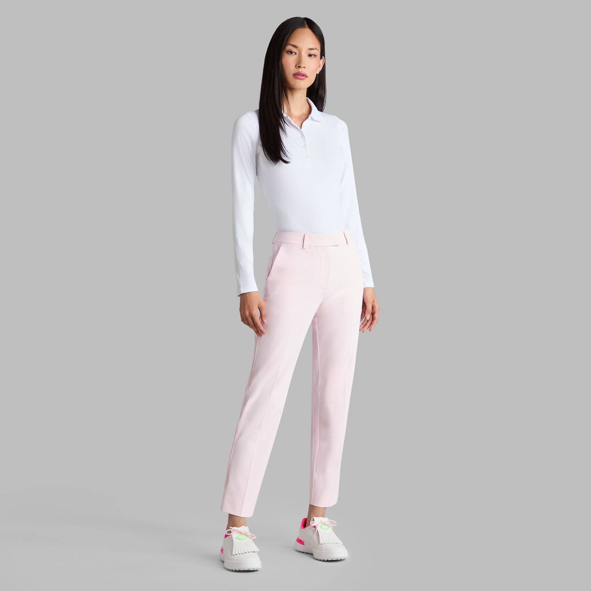 RIBBED TECH NYLON LONG SLEEVE POLO | G/FORE sale