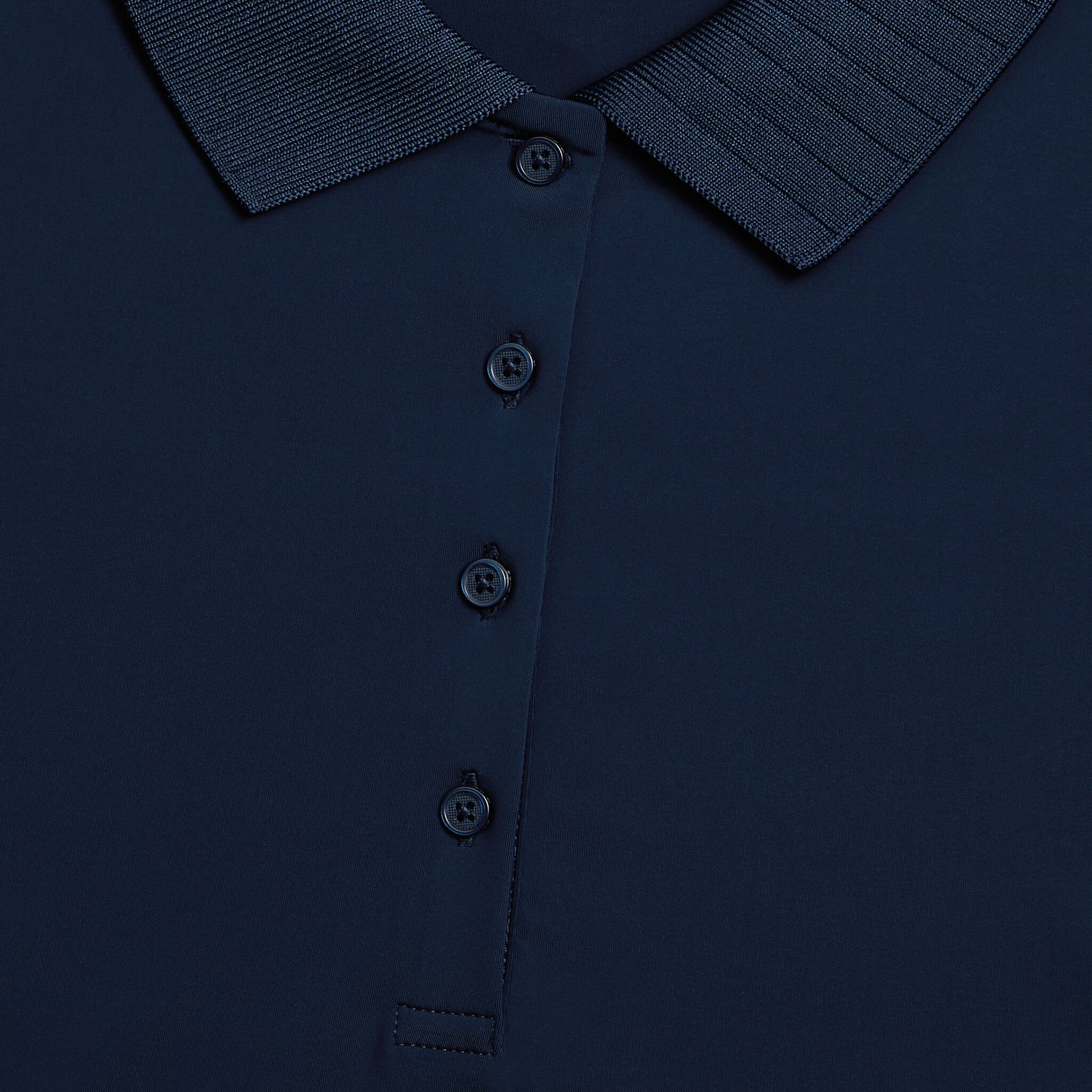 PLEATED COLLAR SILKY TECH NYLON SLEEVELESS POLO | G/FORE