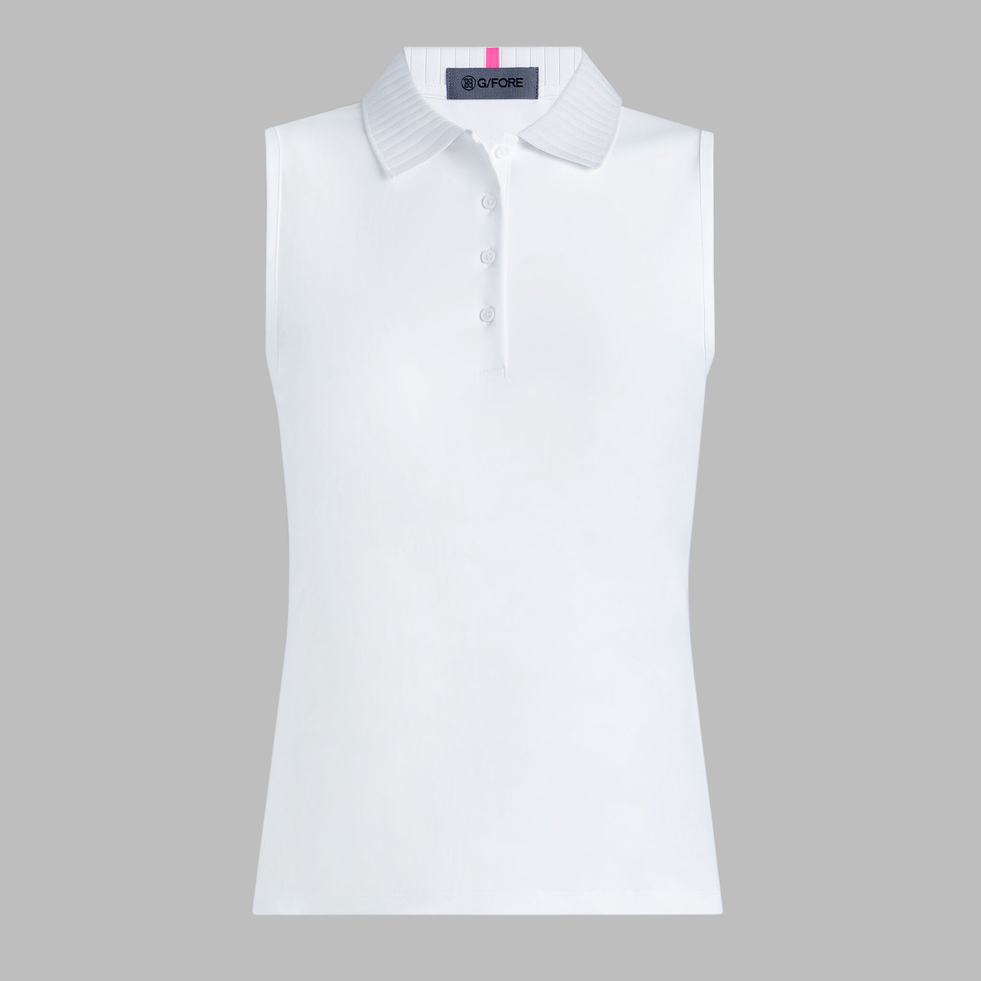 PLEATED COLLAR SILKY TECH NYLON SLEEVELESS POLO | G/FORE sale