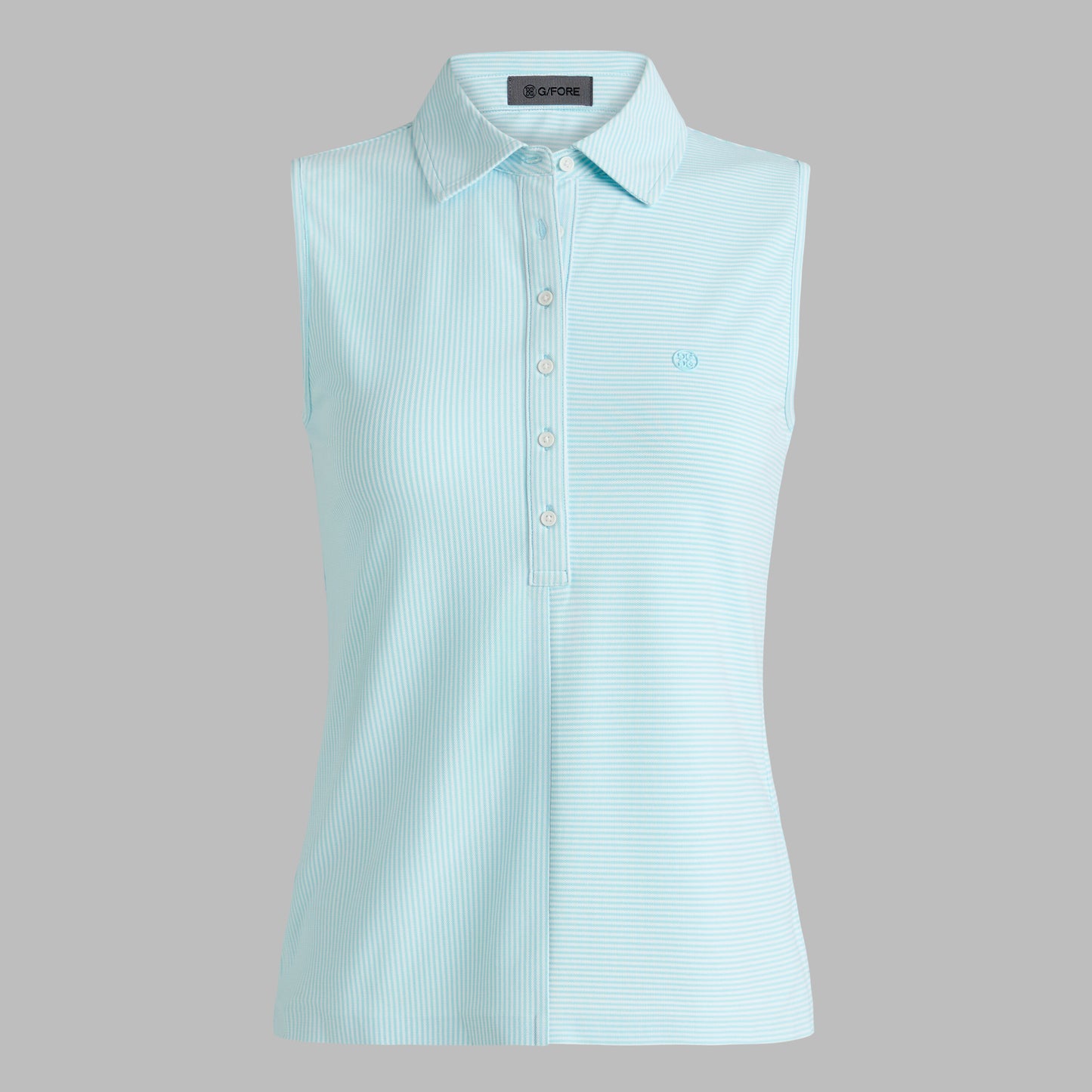 FEEDER STRIPE TECH PIQUÉ SLEEVELESS POLO | G/FORE For Sale