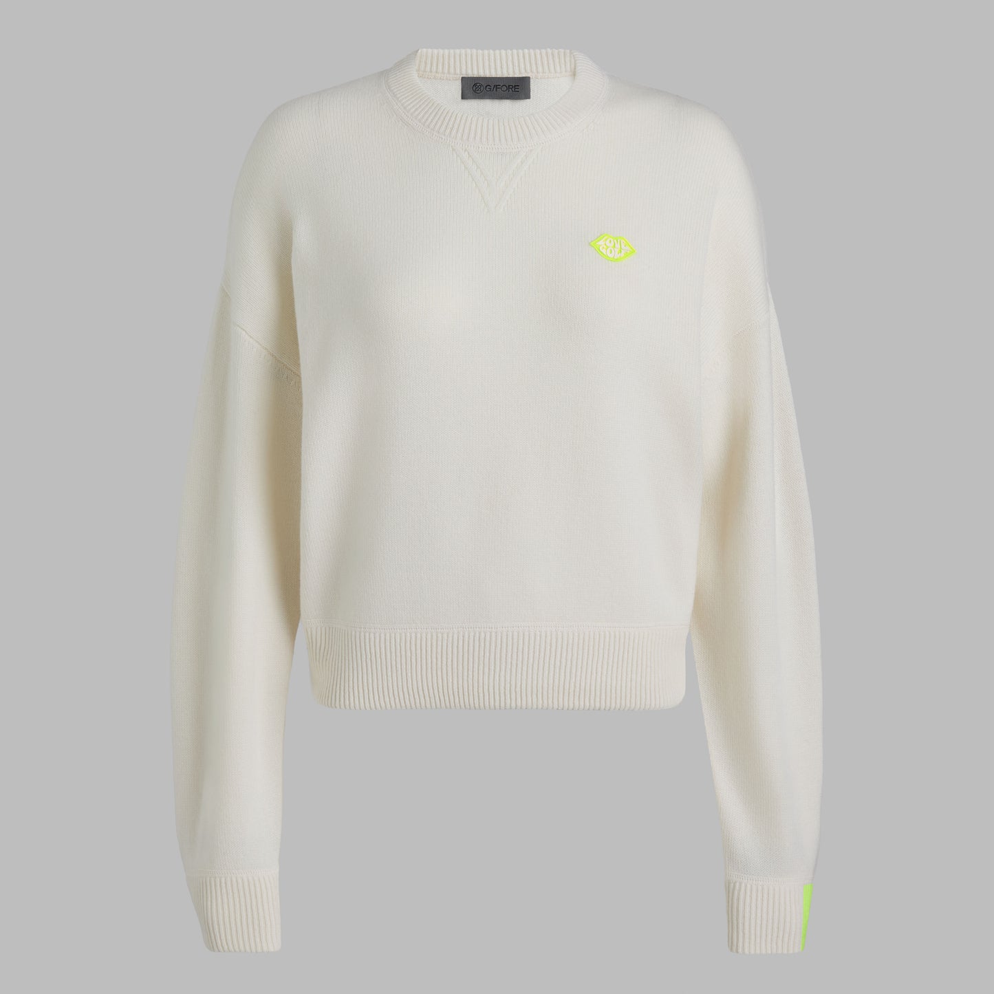 TIPPED CASHMERE CREWNECK SWEATER | G/FORE New