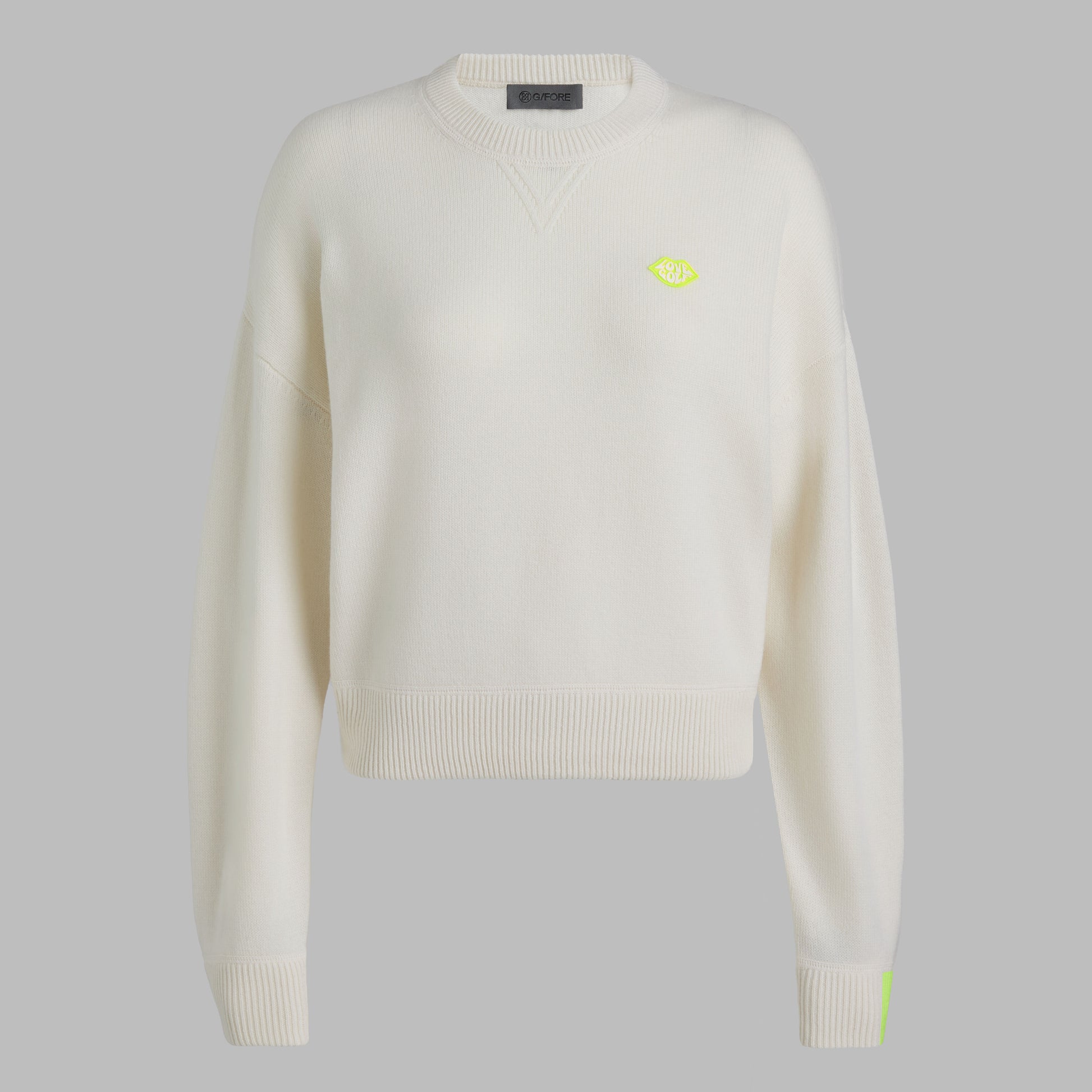 TIPPED CASHMERE CREWNECK SWEATER | G/FORE New