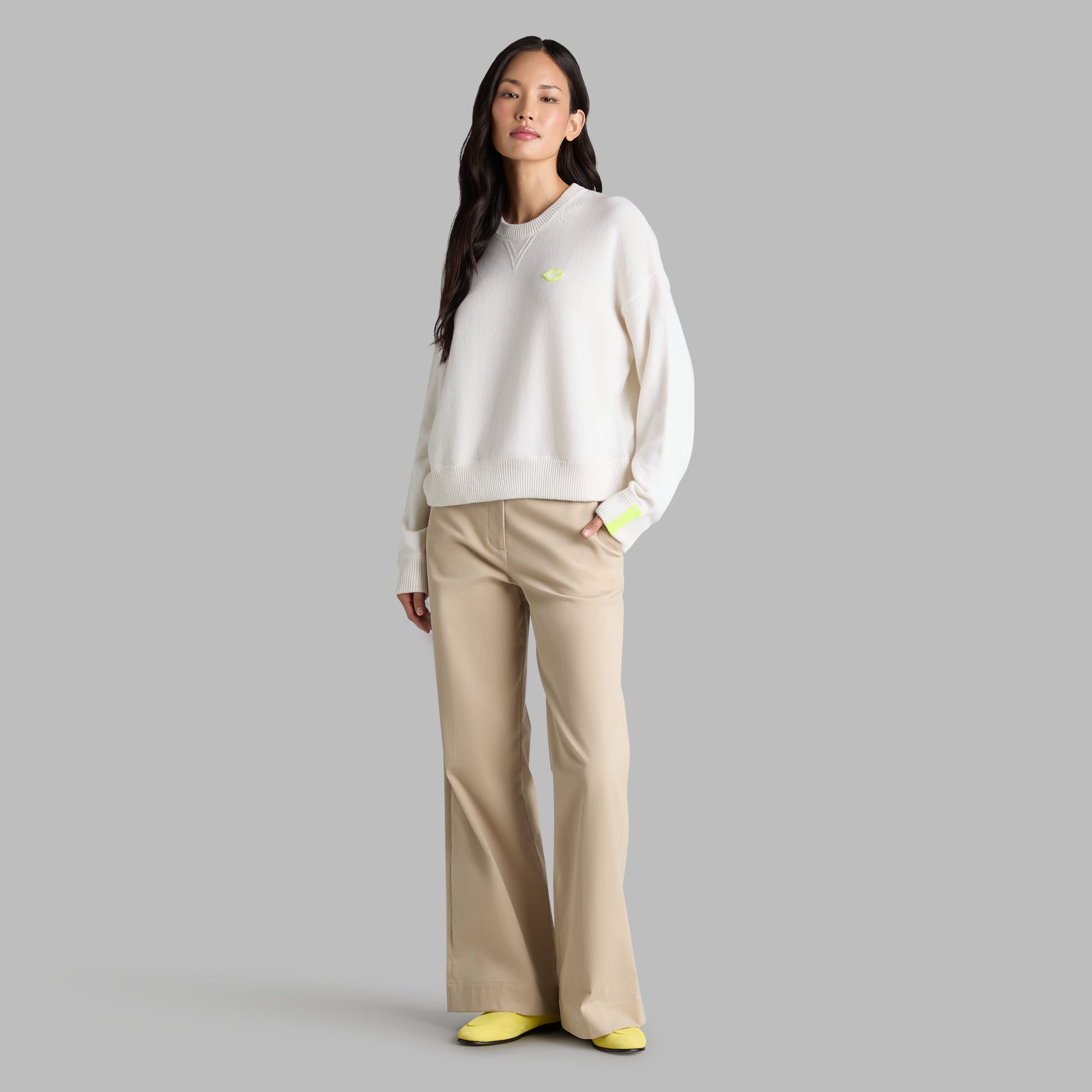 TIPPED CASHMERE CREWNECK SWEATER | G/FORE New
