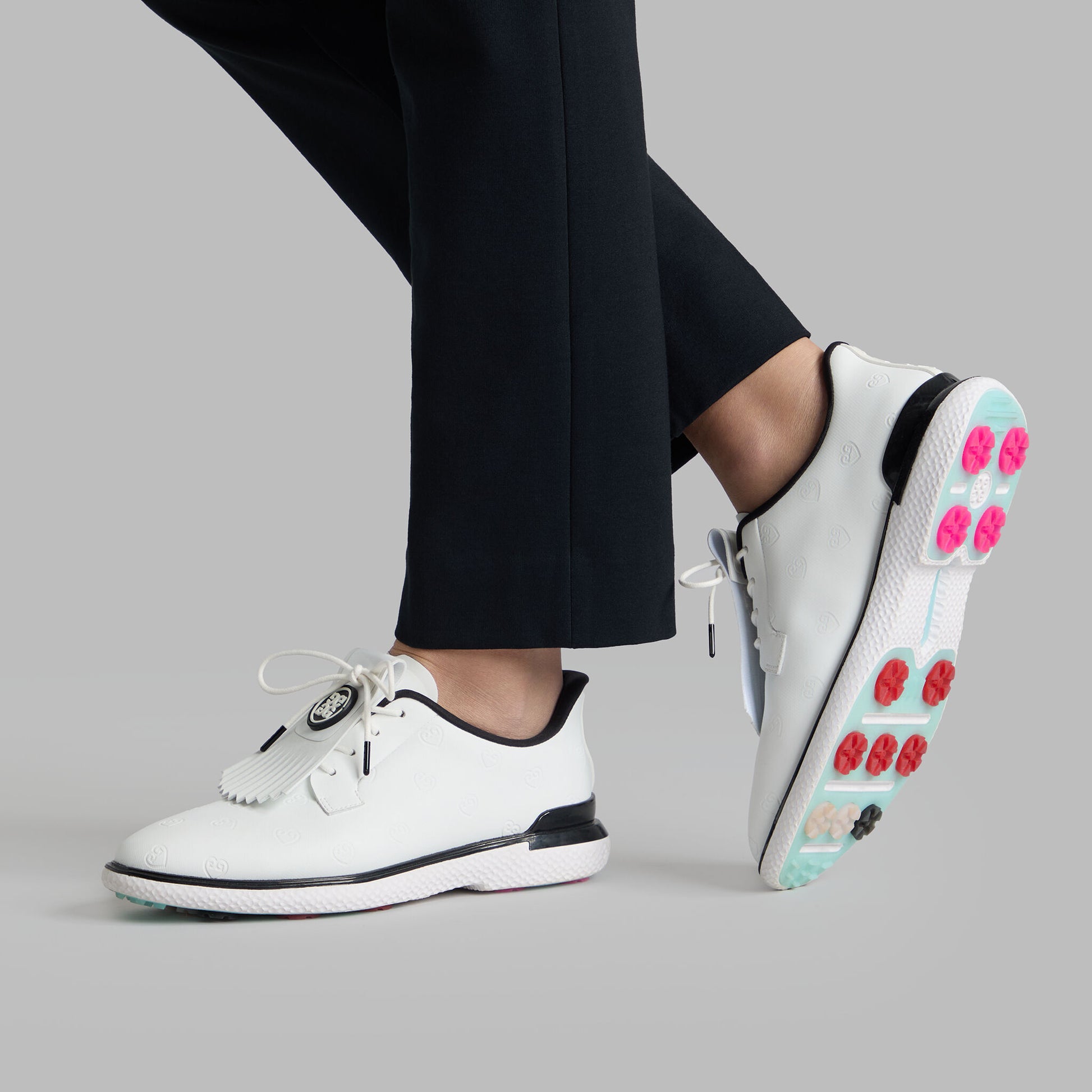 LTD RELEASE GALLIVAN2R DEBOSSED HEART G'S KILTIE GOLF SHOE | G/FORE New