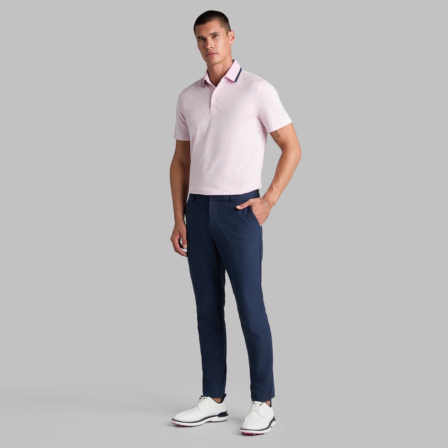PERFORATED STRIPE JERSEY POLO | G/FORE Near me