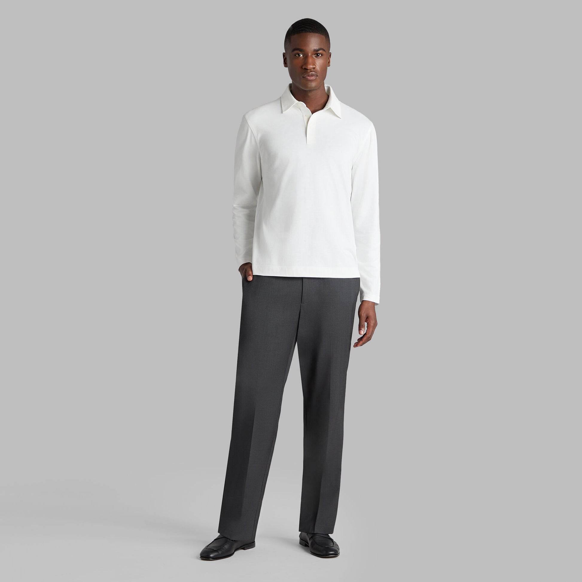 SUPER SOFT BRUSHED COTTON LONG SLEEVE POLO | G/FORE