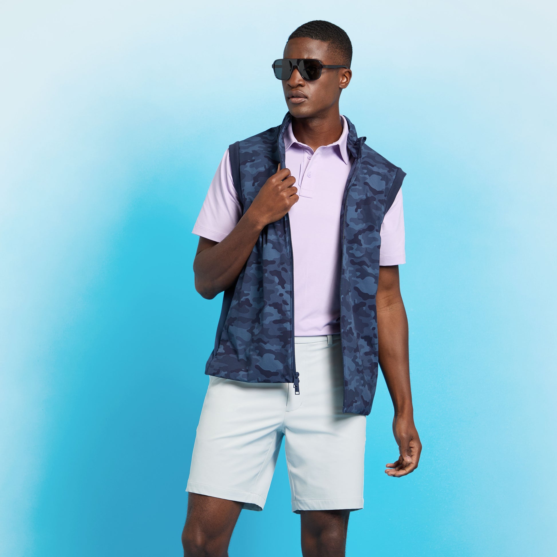 MÉLANGE ICE NYLON POLO | G/FORE New