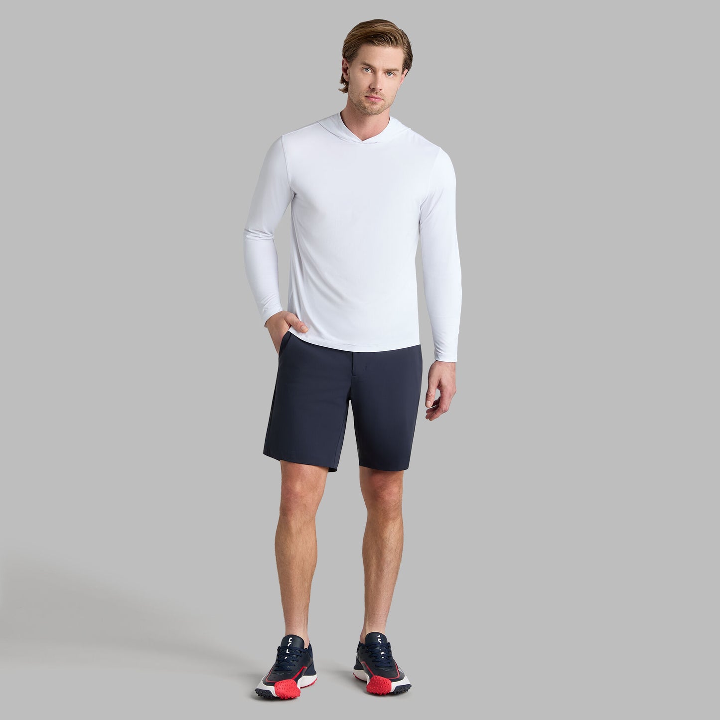 MÉLANGE ICE NYLON HOODIE |PULLOVERS & QUARTER-ZIPS |G/FORE | G/FORE US