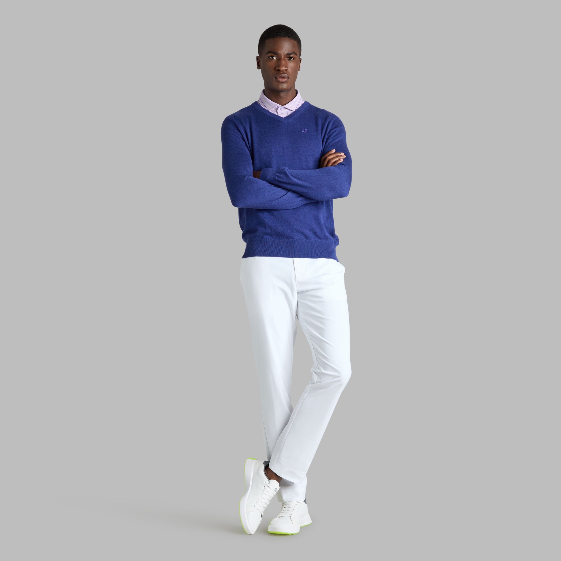 G SCRIBE VERSE V NECK CASHMERE SWEATER | G/FORE For Sale
